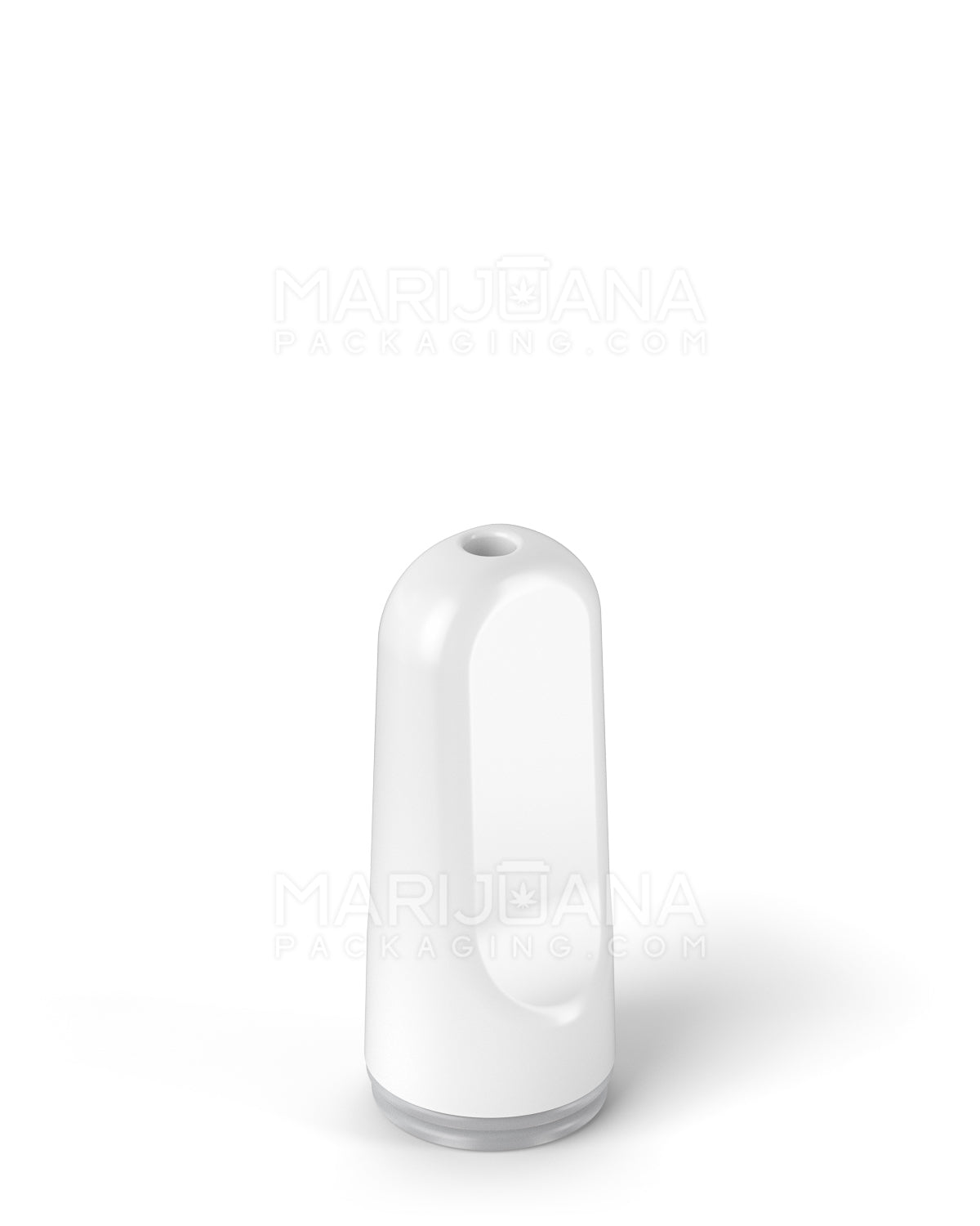 AVD | Flat Vape Mouthpiece for Glass Cartridges | White Ceramic - Screw On - 600 Count - 3