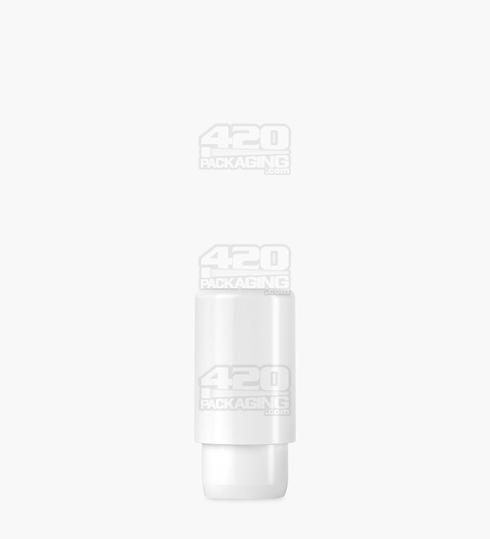 AVD | Barrel Vape Mouthpiece for Plastic Cartridges | White Plastic - Press On - 100 Count