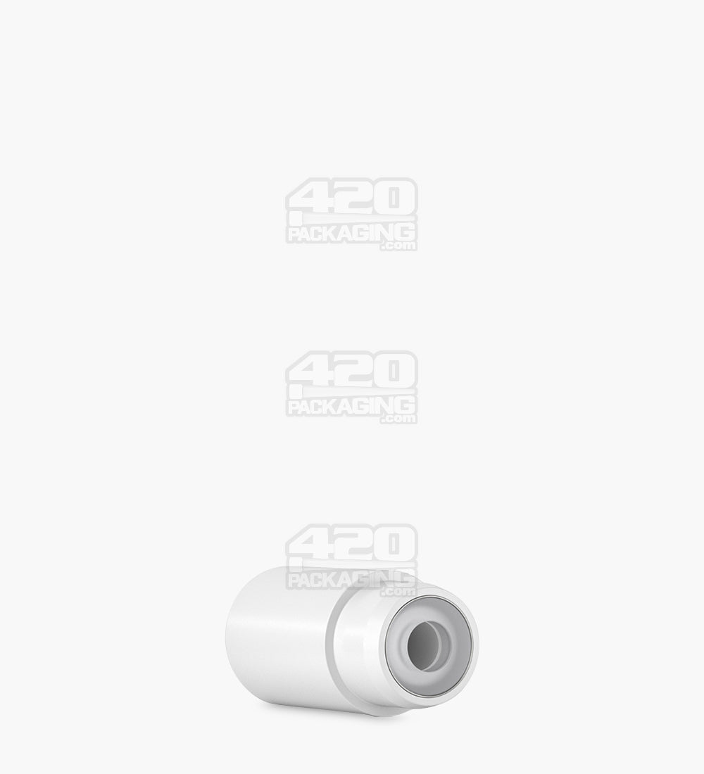 AVD | Barrel Vape Mouthpiece for Plastic Cartridges | White Plastic - Press On - 100 Count