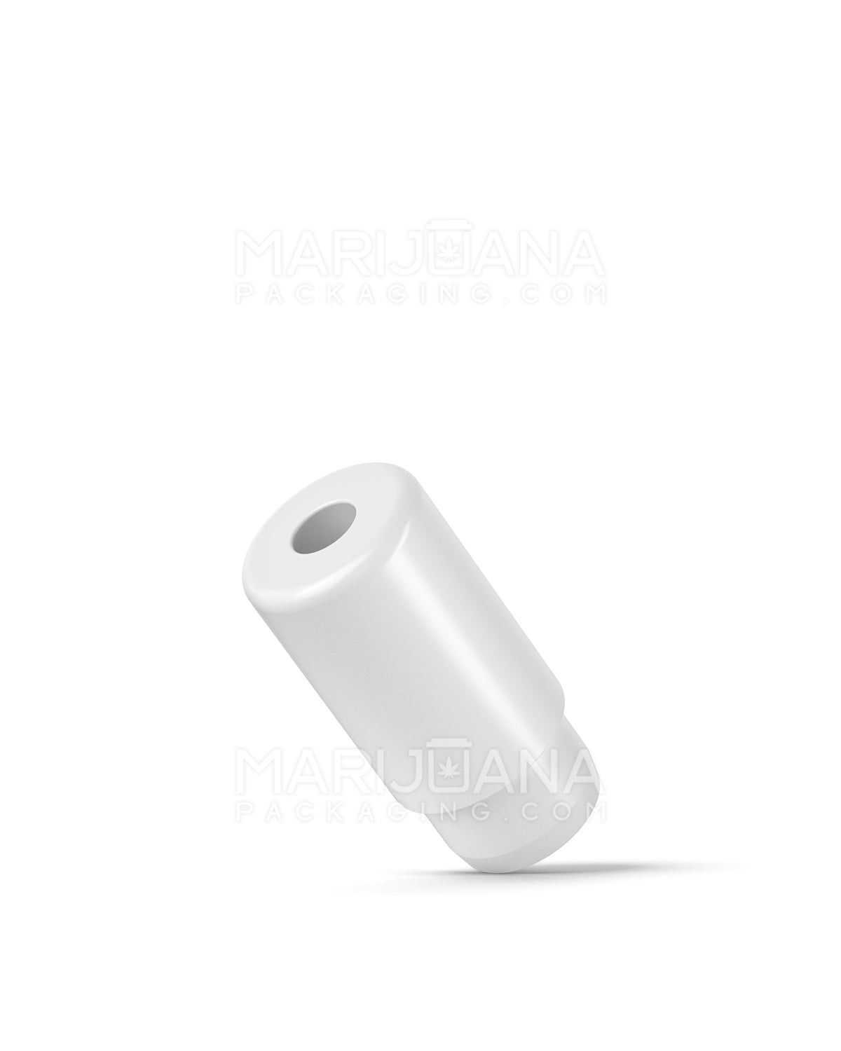 AVD | Barrel Vape Mouthpiece for Plastic Cartridges | White Plastic - Press On - 100 Count - 4
