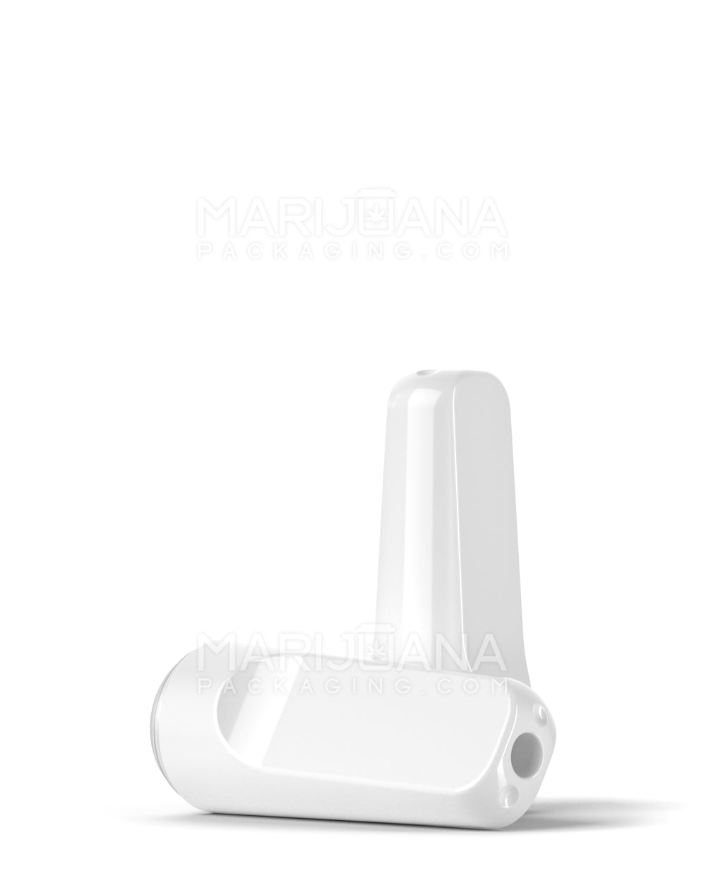 RAE Flat Vape Mouthpiece for Screw On Plastic Cartridges | White Plastic - Screw On | Sample