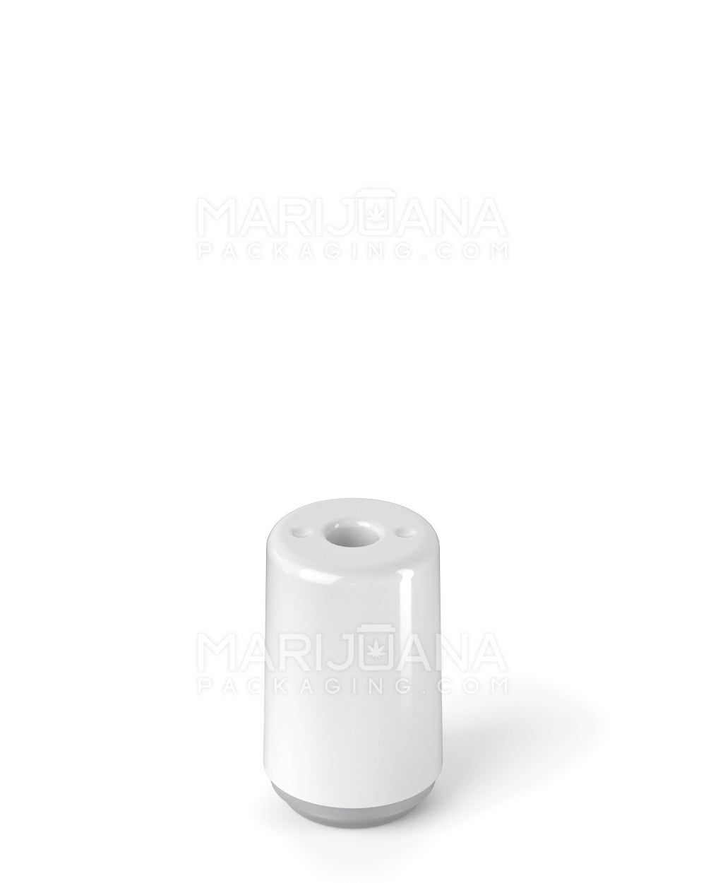 RAE | Round Vape Mouthpiece for Screw On Plastic Cartridges | White Plastic - Screw On - 400 Count