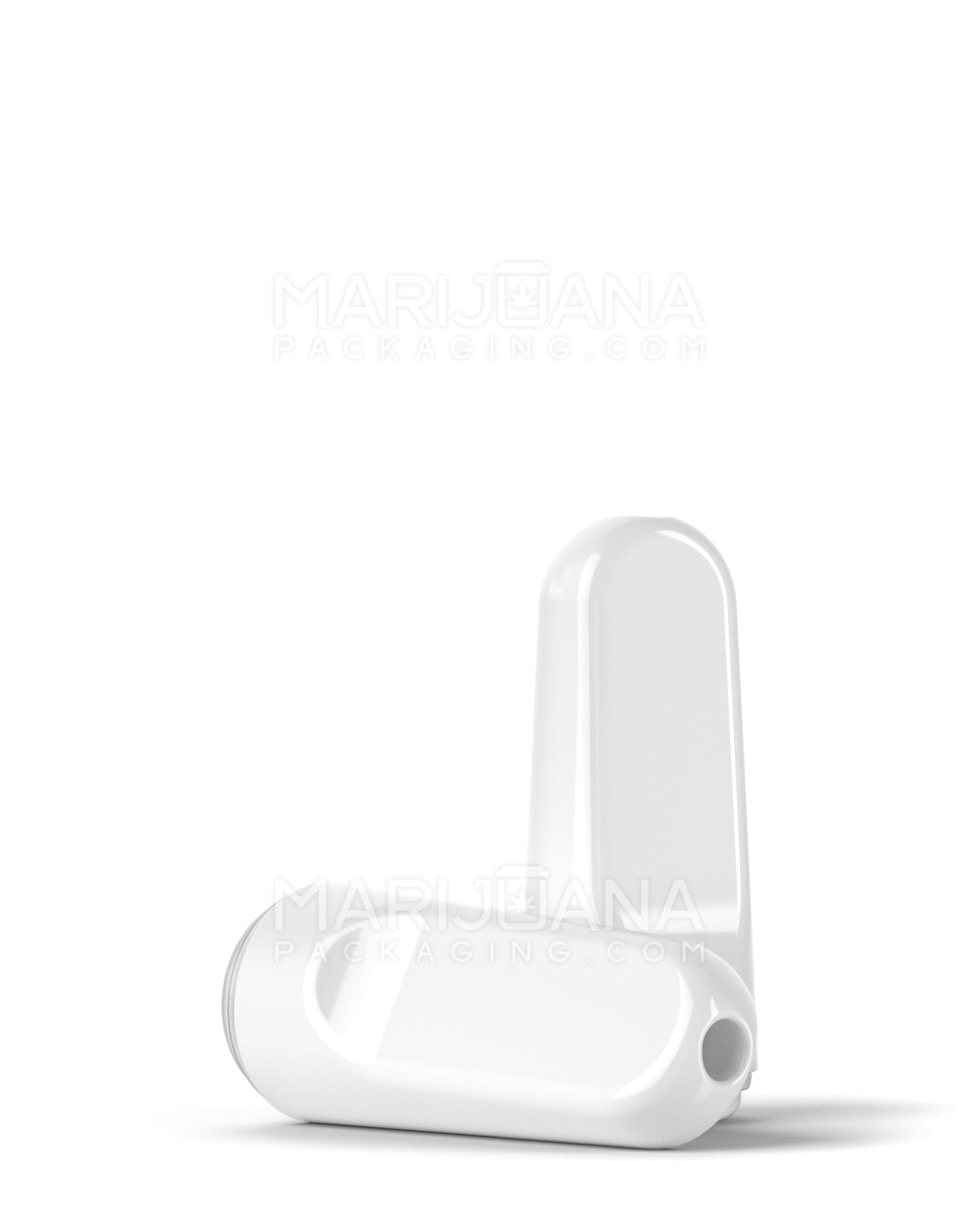 RAE Flat Vape Mouthpiece for Screw On Ceramic Cartridges | White Ceramic - Screw On | Sample