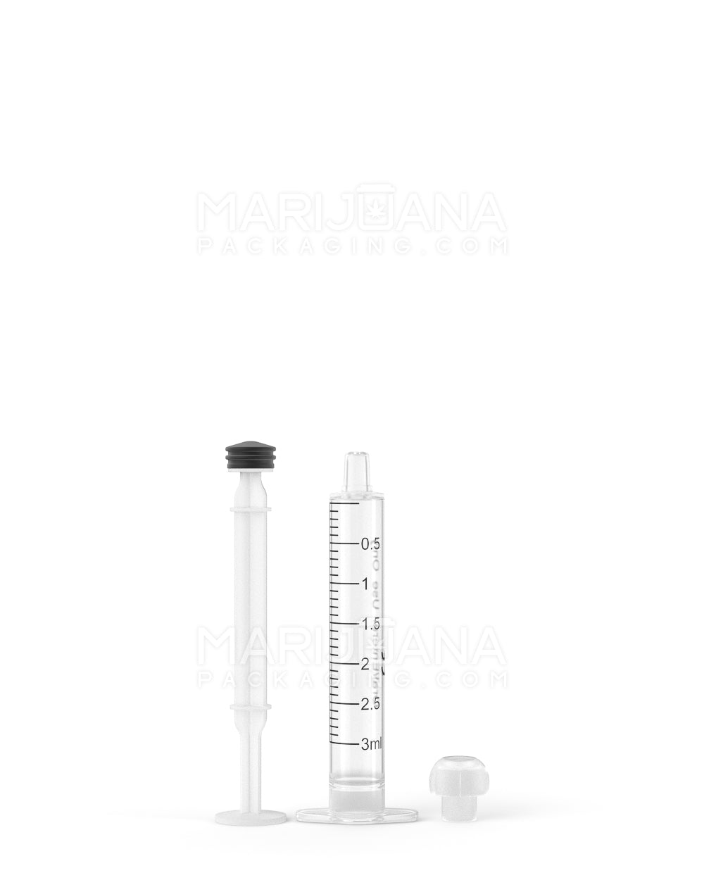 Plastic Oral Concentrate Syringes | 3mL - 0.5mL Increments - 100 Count - 3