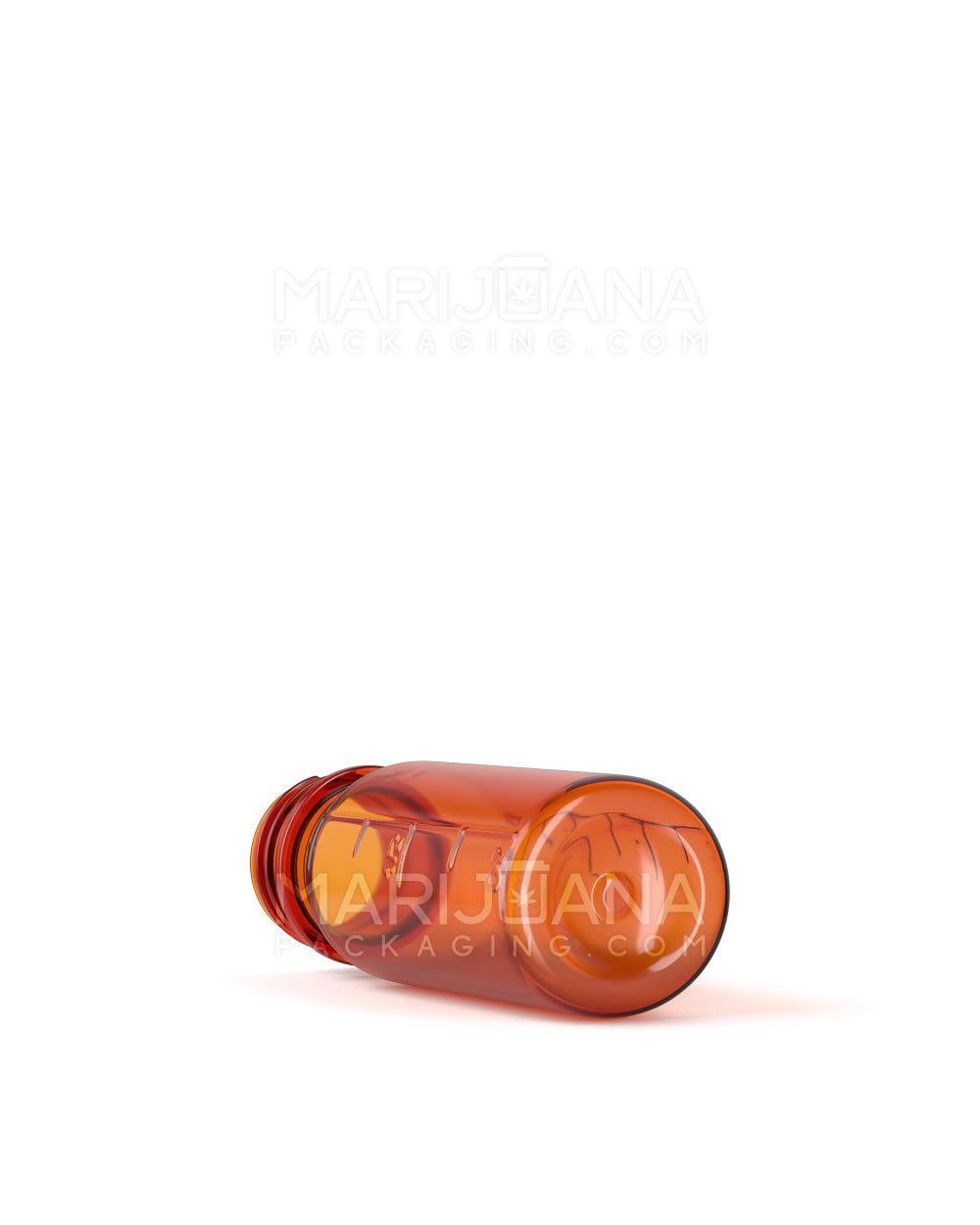 Child Resistant | Push Down & Turn Plastic Syrup Bottles w/ Oral Adapters | 1oz - Amber - 325 Count - 13