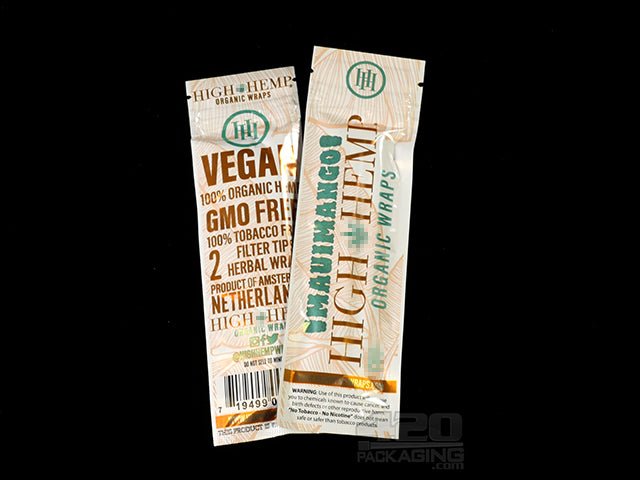 High Hemp Maui Mango Flavored Organic Hemp Wraps 25/Box - 2
