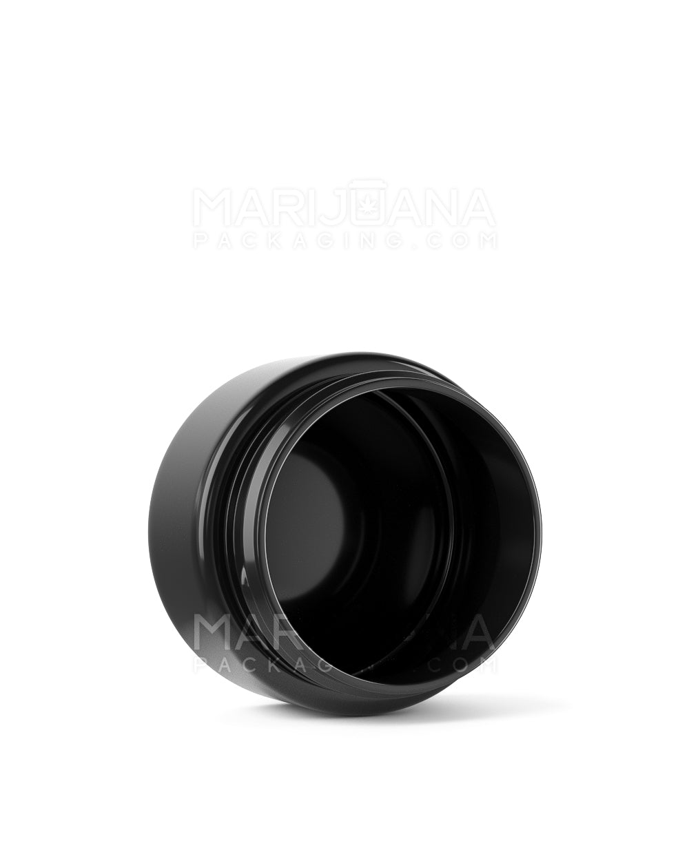 Straight Sided Black Plastic Jars | 53mm - 2oz - 200 Count - 3