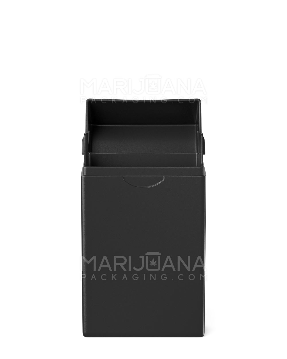 Child Resistant & Sustainable | 100% Biodegradable Pinch 'N Flip Edible & Pre-Roll Joint Case | 88mm x 49mm - Black  - 12
