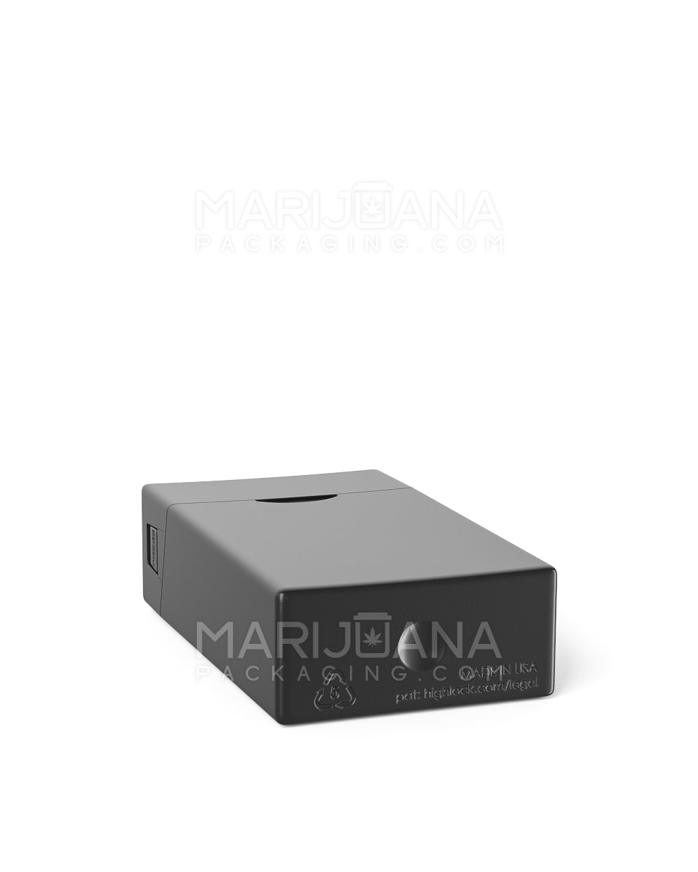 Child Resistant & Sustainable | 100% Biodegradable Pinch 'N Flip Edible & Pre-Roll Joint Case | 88mm x 49mm - Black  - 13