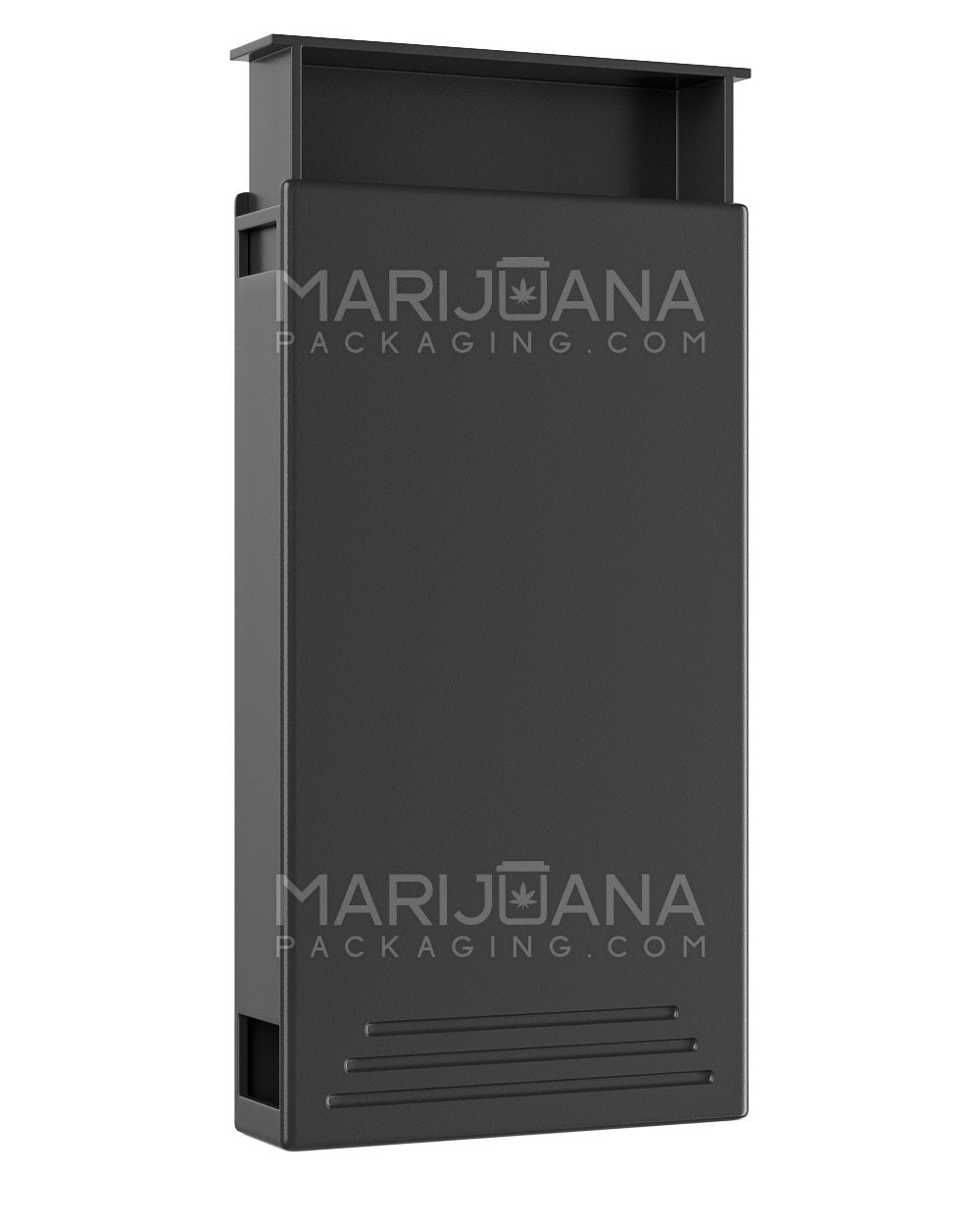 Child Resistant Press 'N Pull Pre-Roll Joint Case | 115mm x 62mm - Black Plastic | Sample - 1