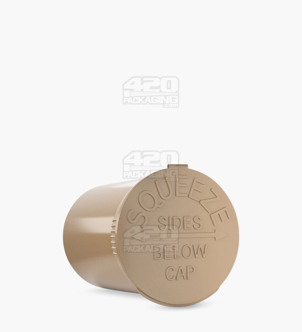 Squeezetops® PST30 Opaque Kraft Brown Child Resistant Containers 600/Box - 3