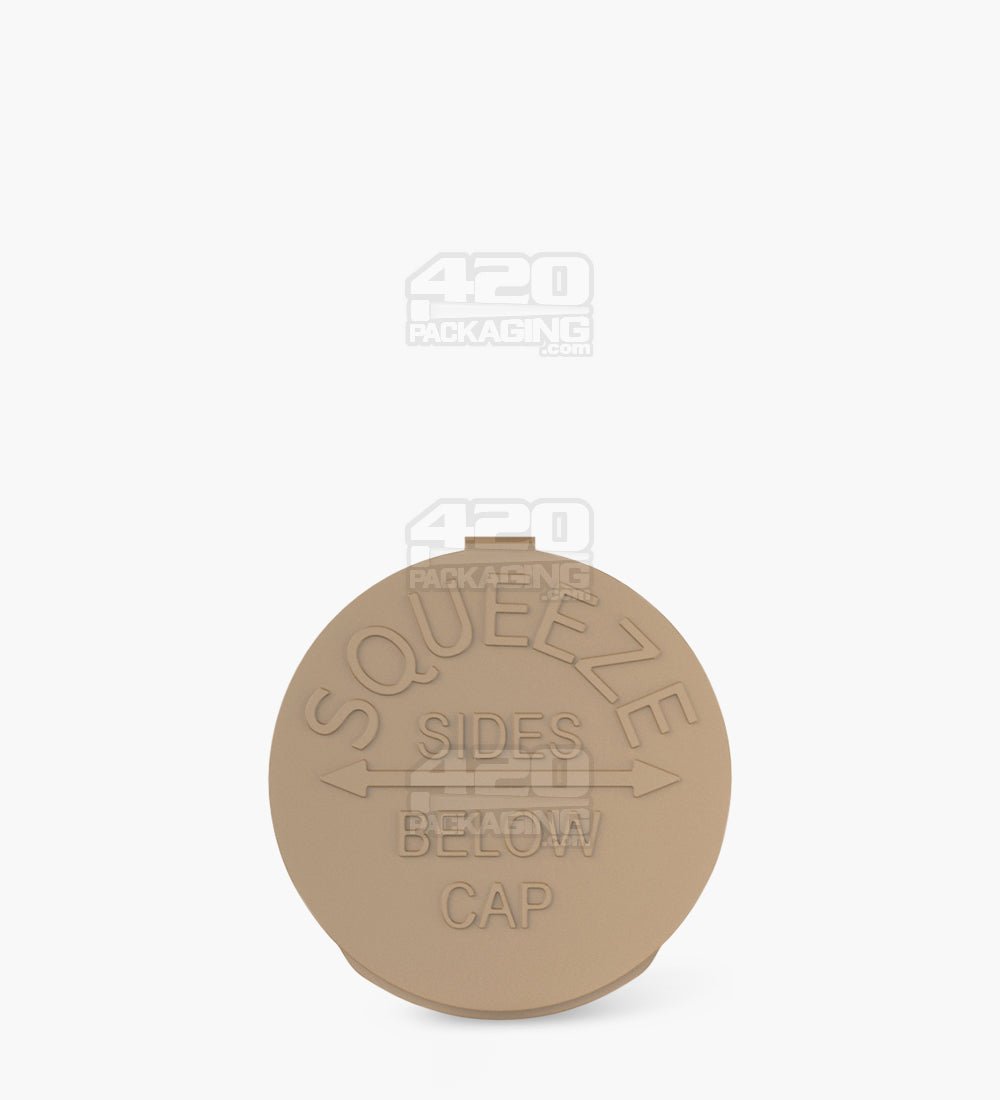 Squeezetops® PST30 Opaque Kraft Brown Child Resistant Containers 600/Box - 5