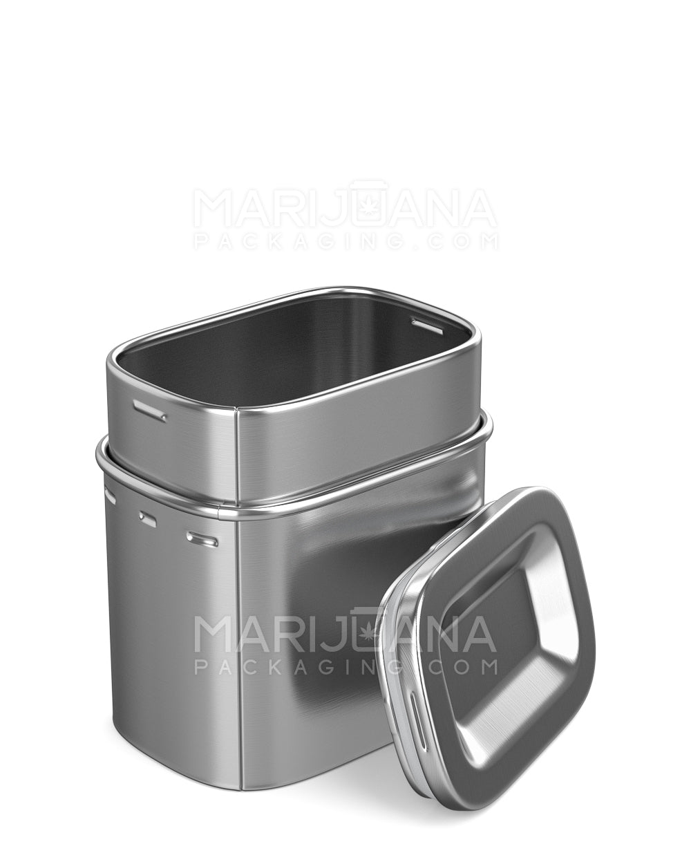 Child Resistant | Hinged Lid Recyclable Tin Containers