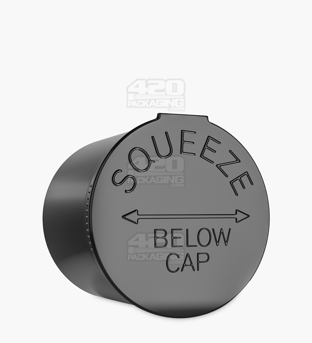 Child Resistant | Opaque Black Pop Top Bottles | 90dr - 28g - 64 Count