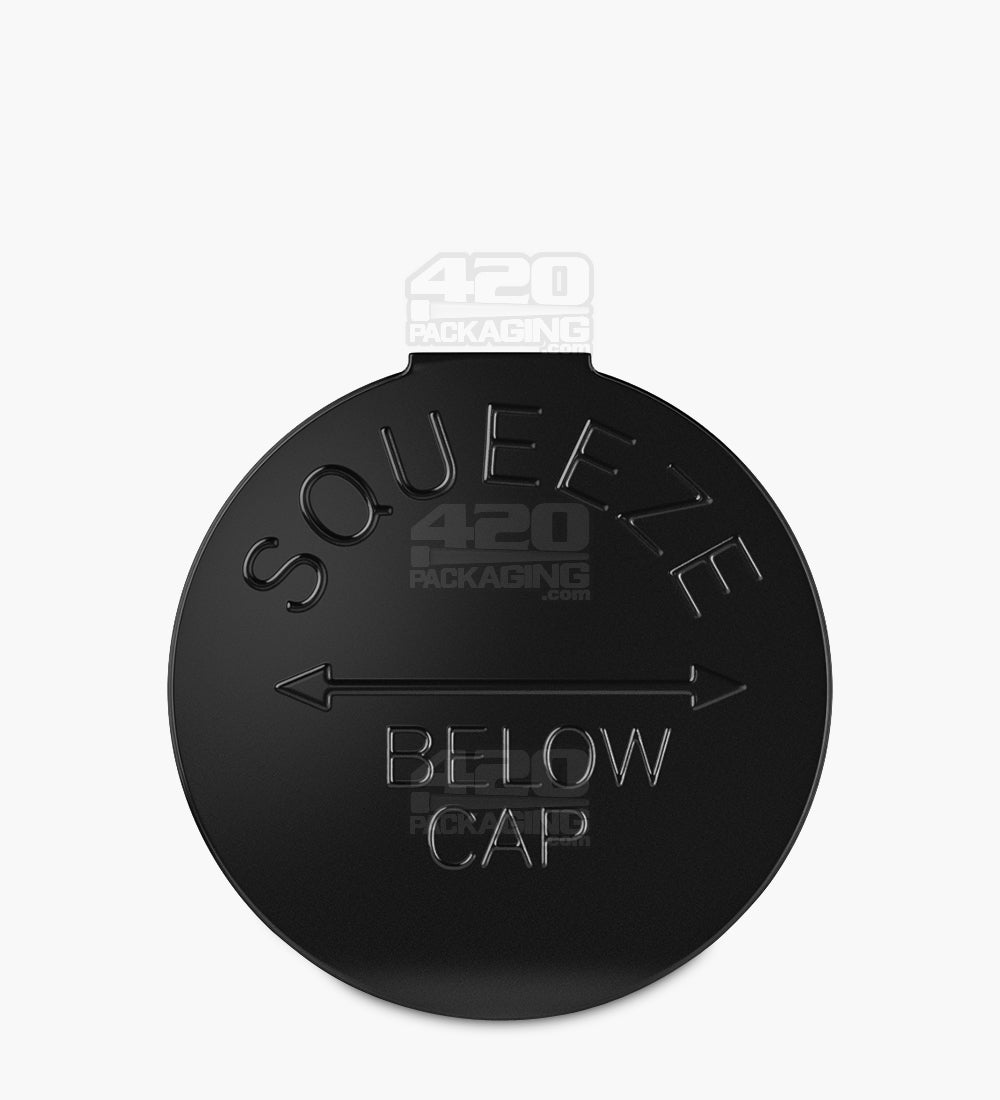 Child Resistant | Opaque Black Pop Top Bottles | 90dr - 28g - 64 Count