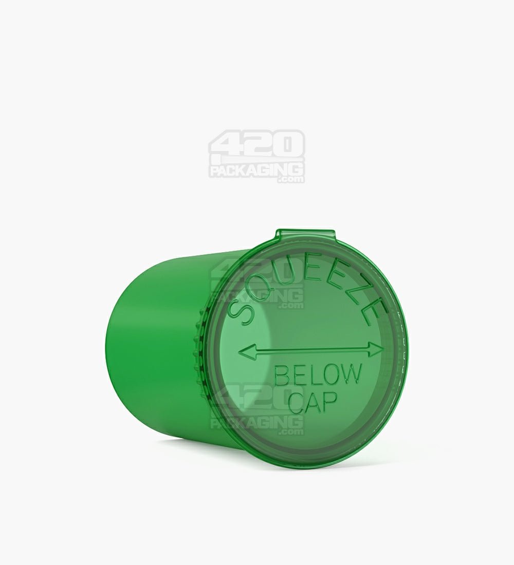 30 Dram Green Child Resistant Transparent Pop Top Bottles 150/Box - 3