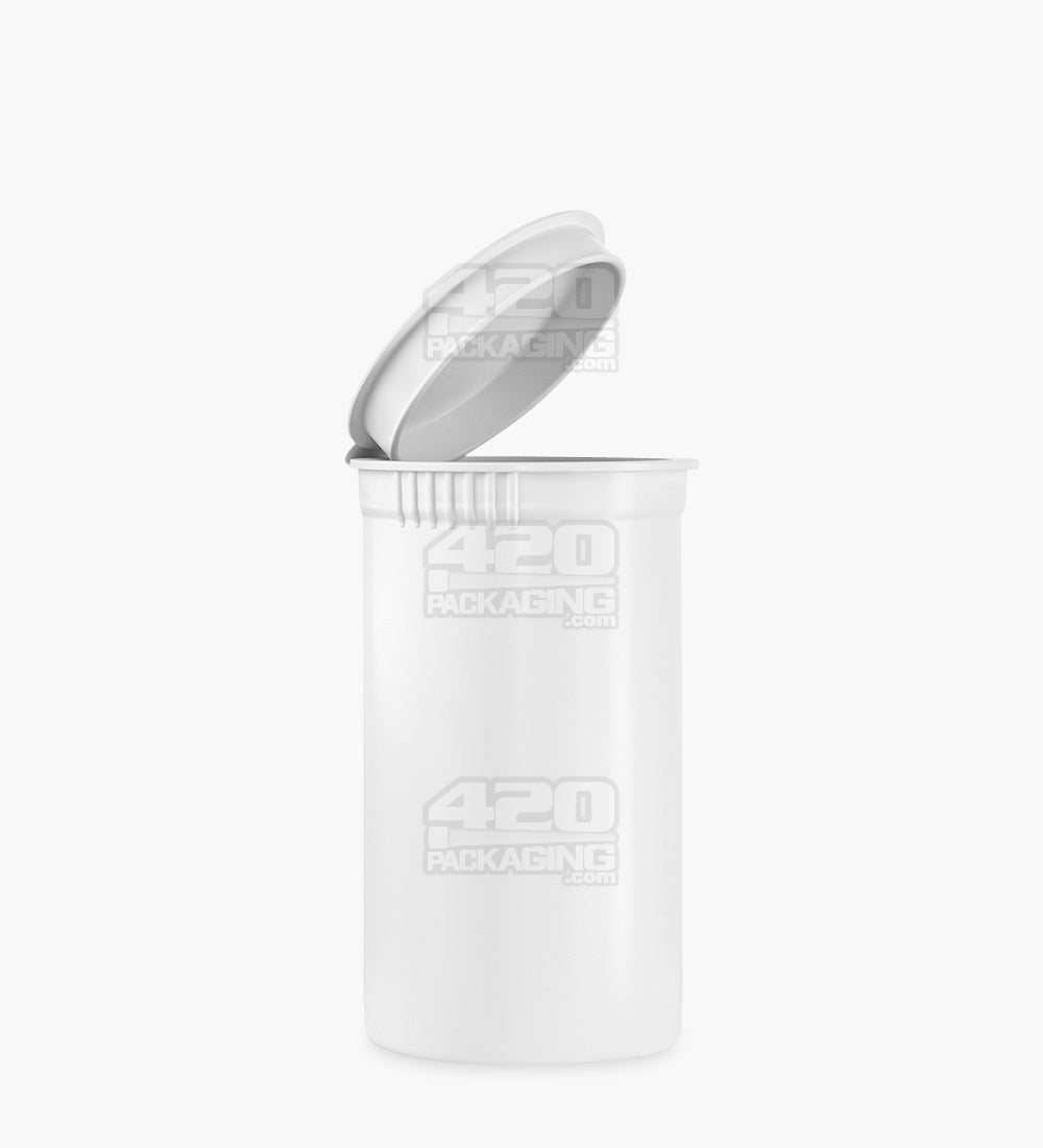 Child Resistant & Sustainable | 100% Biodegradable Opaque White Pop Top Bottles | 19dr - 3.5g - 225 Count