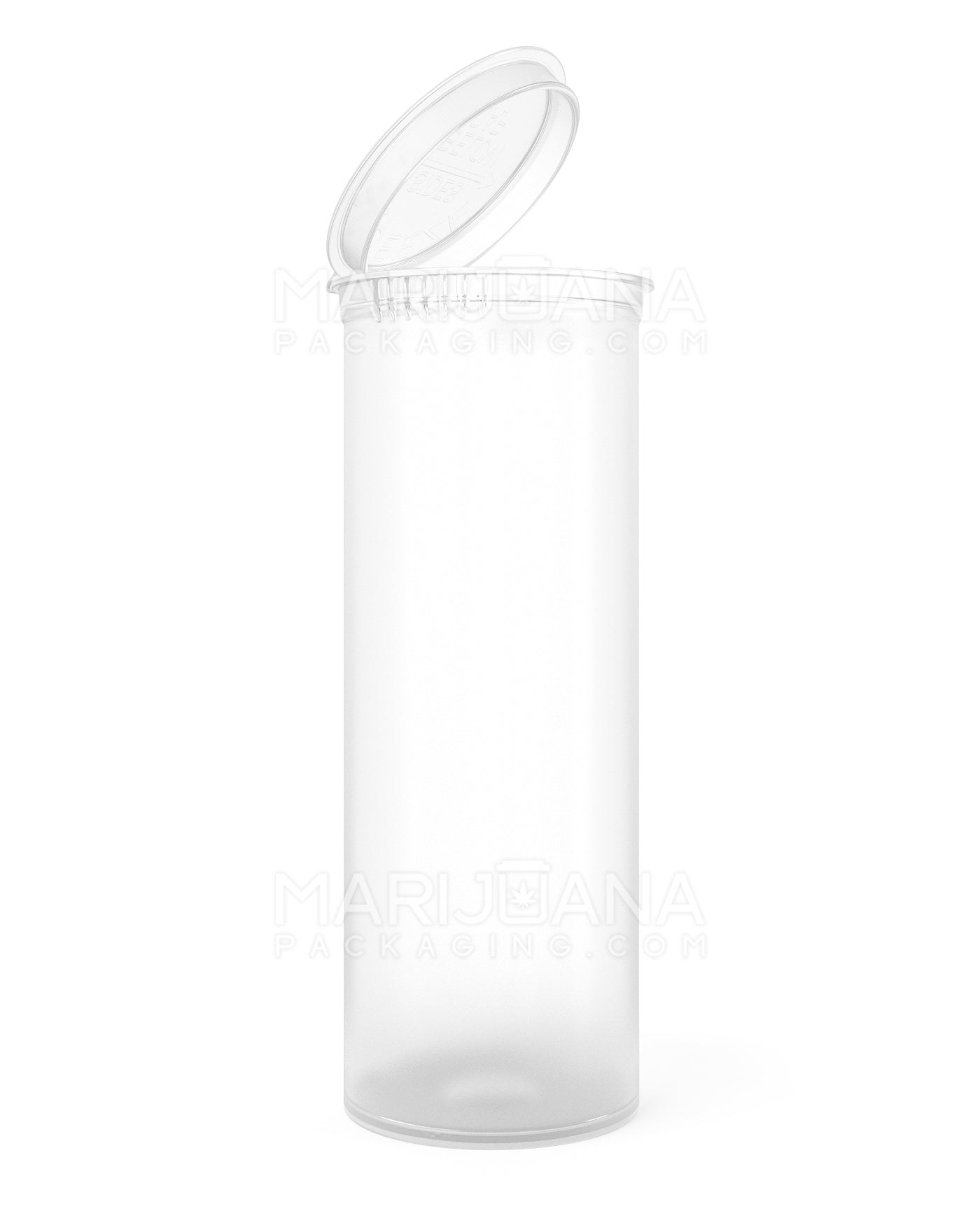 Child Resistant & Sustainable | 100% Biodegradable Clear Pop Top Bottles | 60dr - 14g - 75 Count - 1