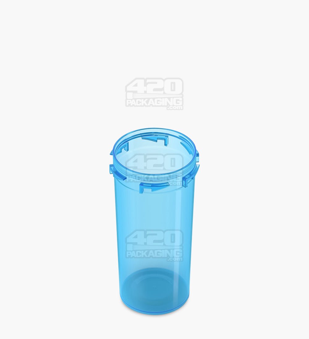 103mm Child Resistant Blue Reversible Cap Vials 190/Box - 5
