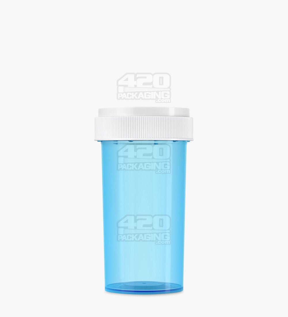 104mm Child Resistant Blue Reversible Cap Vials 150/Box - 1