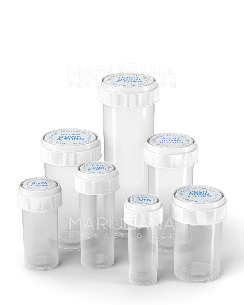 13dr Child Resistant Opaque White 2g Pop Top Container
