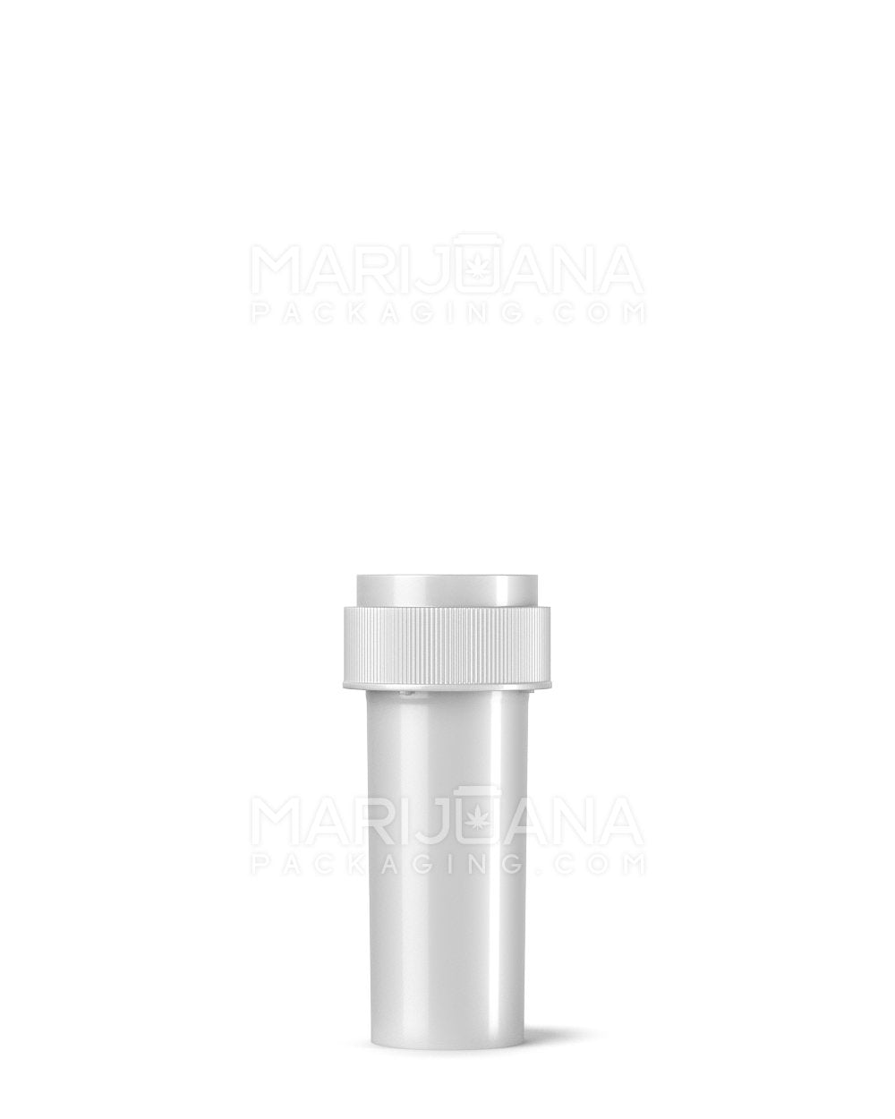 Child Resistant Opaque Silver Blank Reversible Cap Vials | 8dr - 1g | Sample - 1