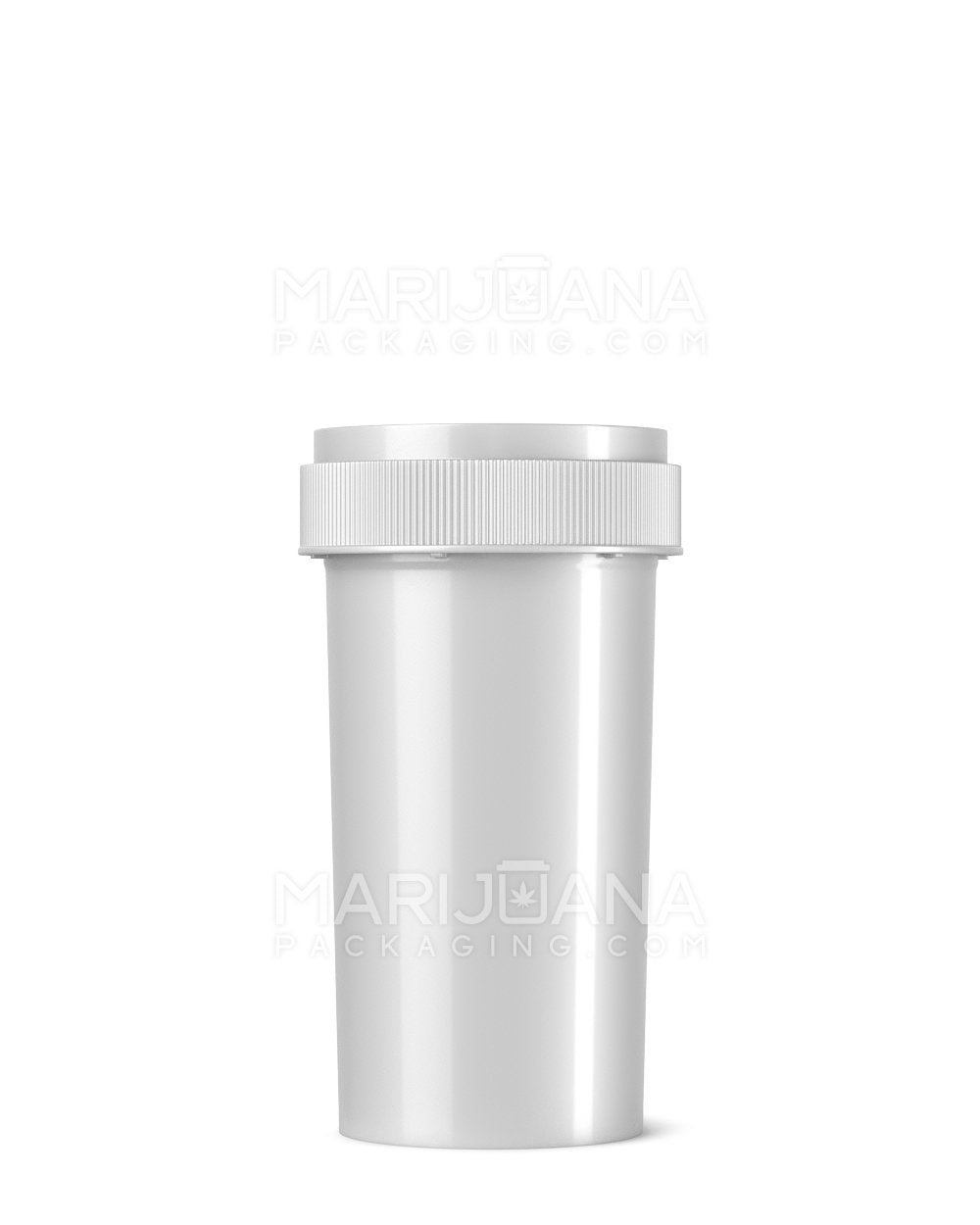 Child Resistant Opaque Silver Blank Reversible Cap Vials | 40dr - 10g | Sample - 1
