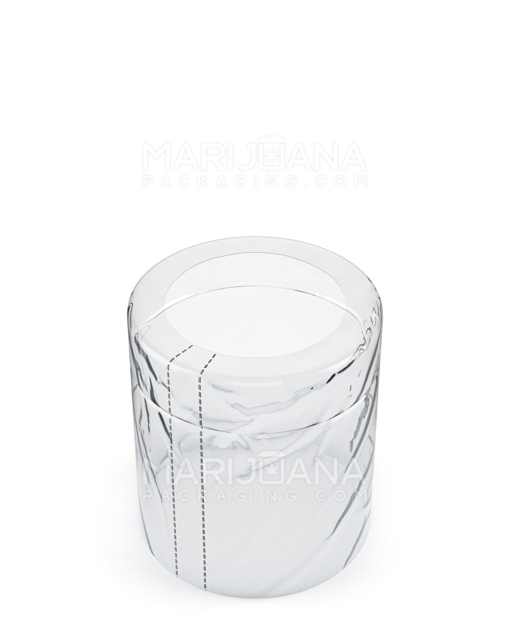 Tamper Evident Heat Seal PVC Flat Shrink Bands for Jars | 10oz - Clear Plastic | Sample - 1