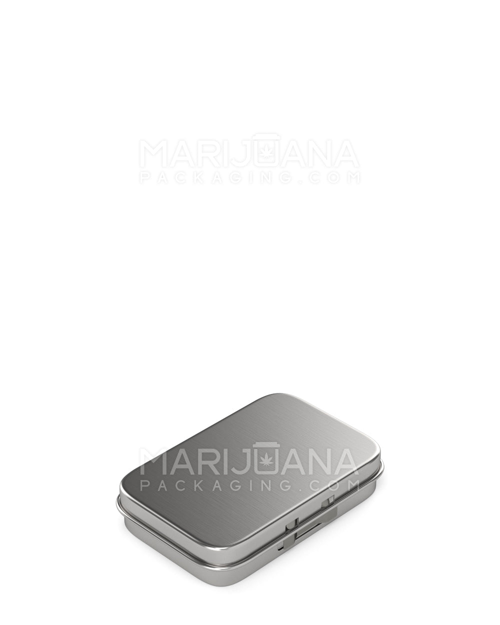 Child Resistant | 100% Recyclable Safely Lock Ultra Edible & Joint Box | 79mm x 53.5mm - Silver Tin - 4