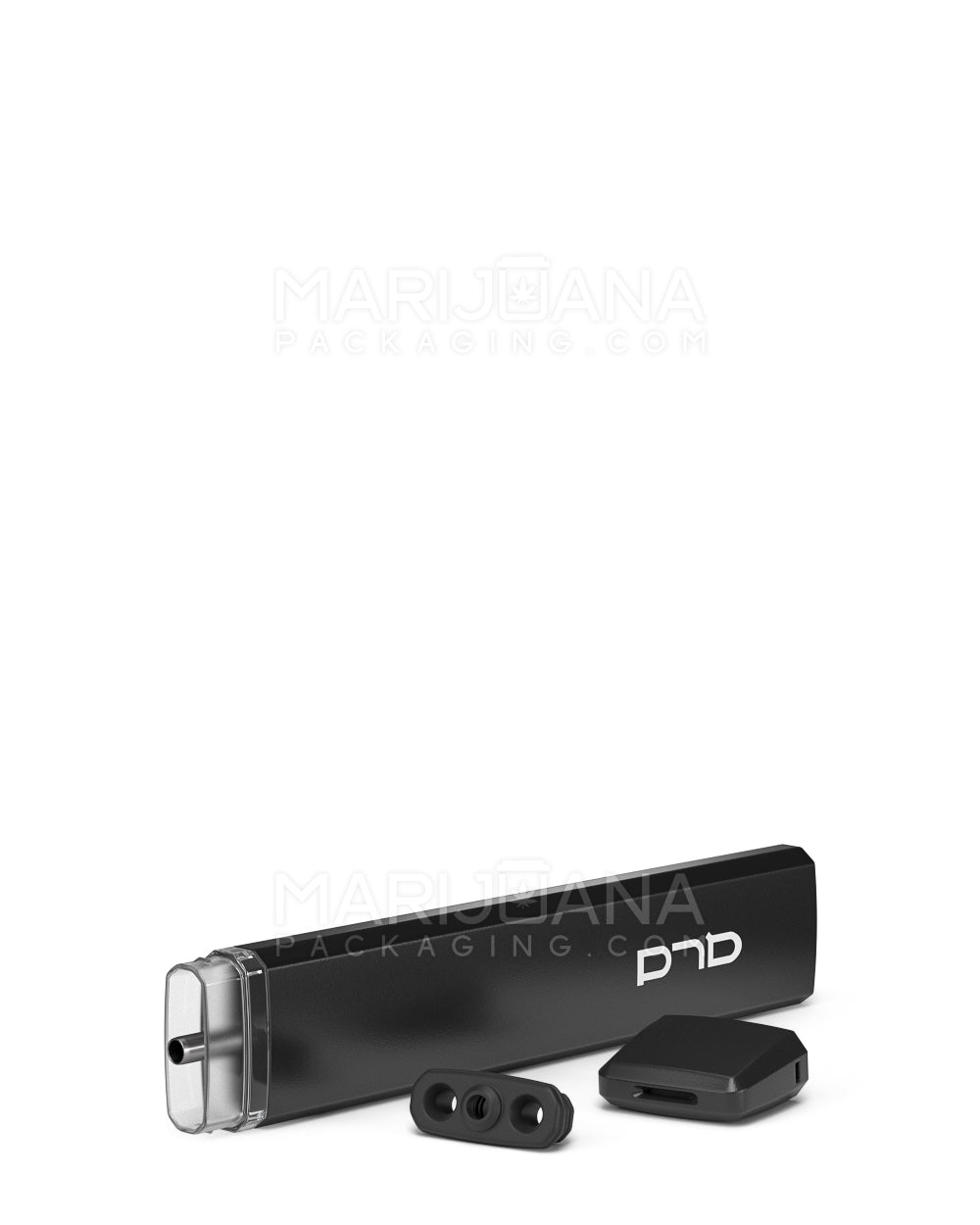 ALD | Black Rechargeable Disposable Vape Pen w/ Mouthpiece & 1mm Aperture | 1mL - 350 mAh - 100 Count - 6