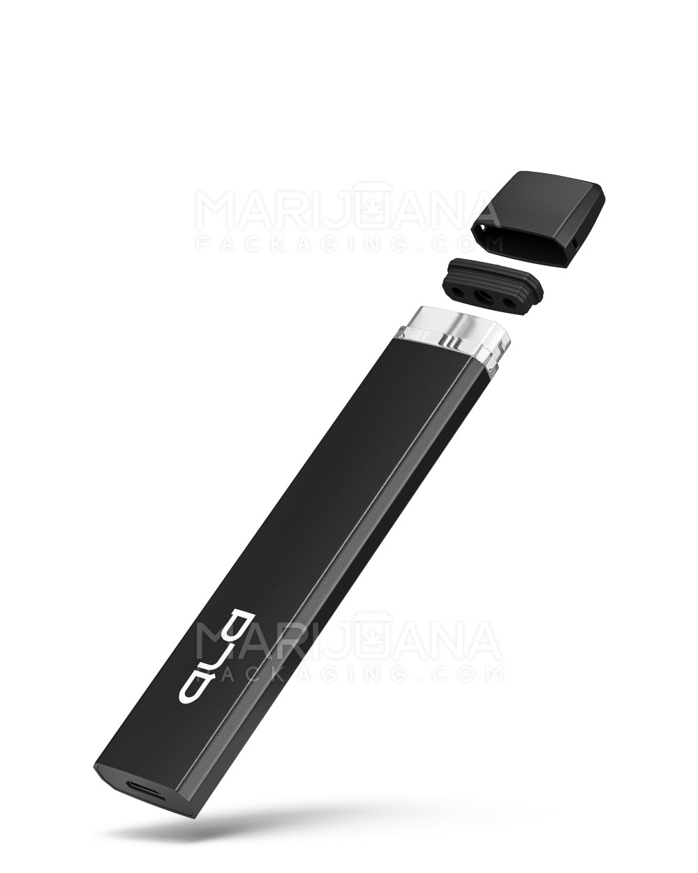 ALD | Black Rechargeable Disposable Vape Pen w/ Mouthpiece & 1mm Aperture | 1mL - 350 mAh - 100 Count - 3
