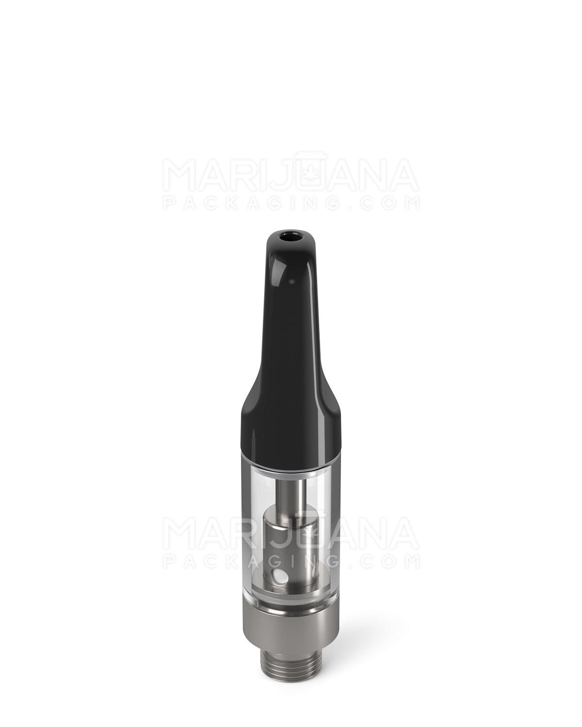 CCELL | Liquid6 Reactor Glass Vape Cartridge with Black Ceramic Mouthpiece | 0.5mL - Screw On - 100 Count - 4
