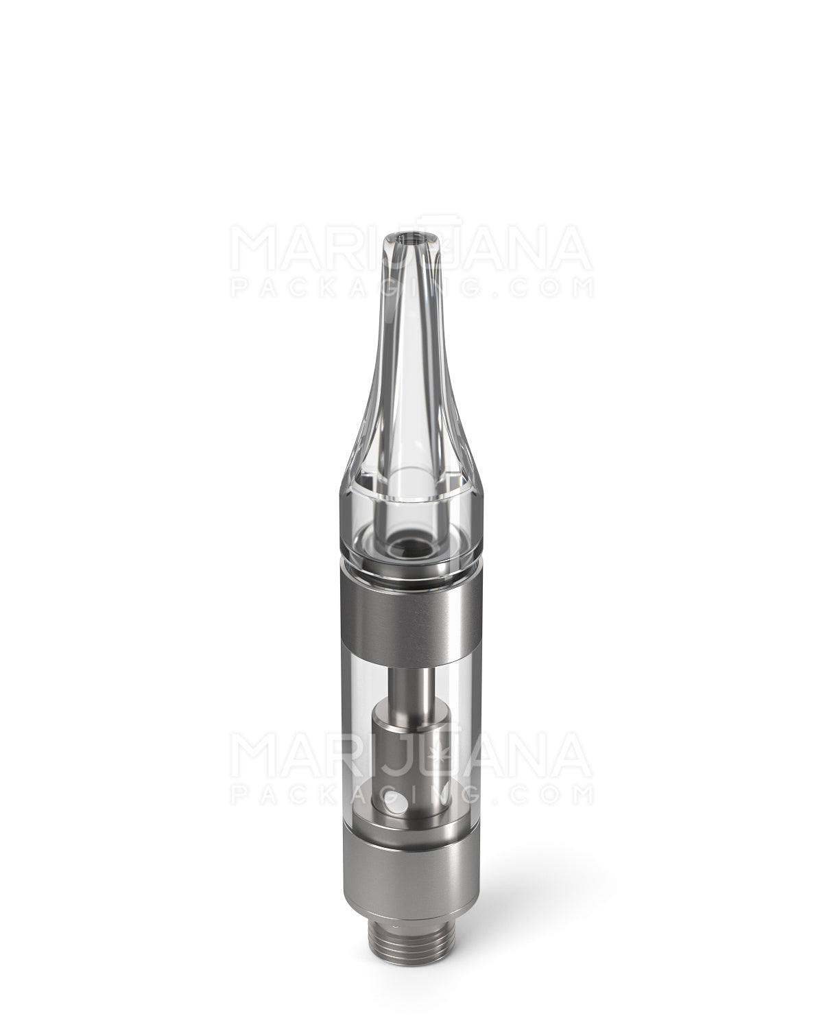 CCELL | Liquid6 Reactor Plastic Vape Cartridge with Clear Plastic Mouthpiece | 0.5mL - Press On - 100 Count - 4