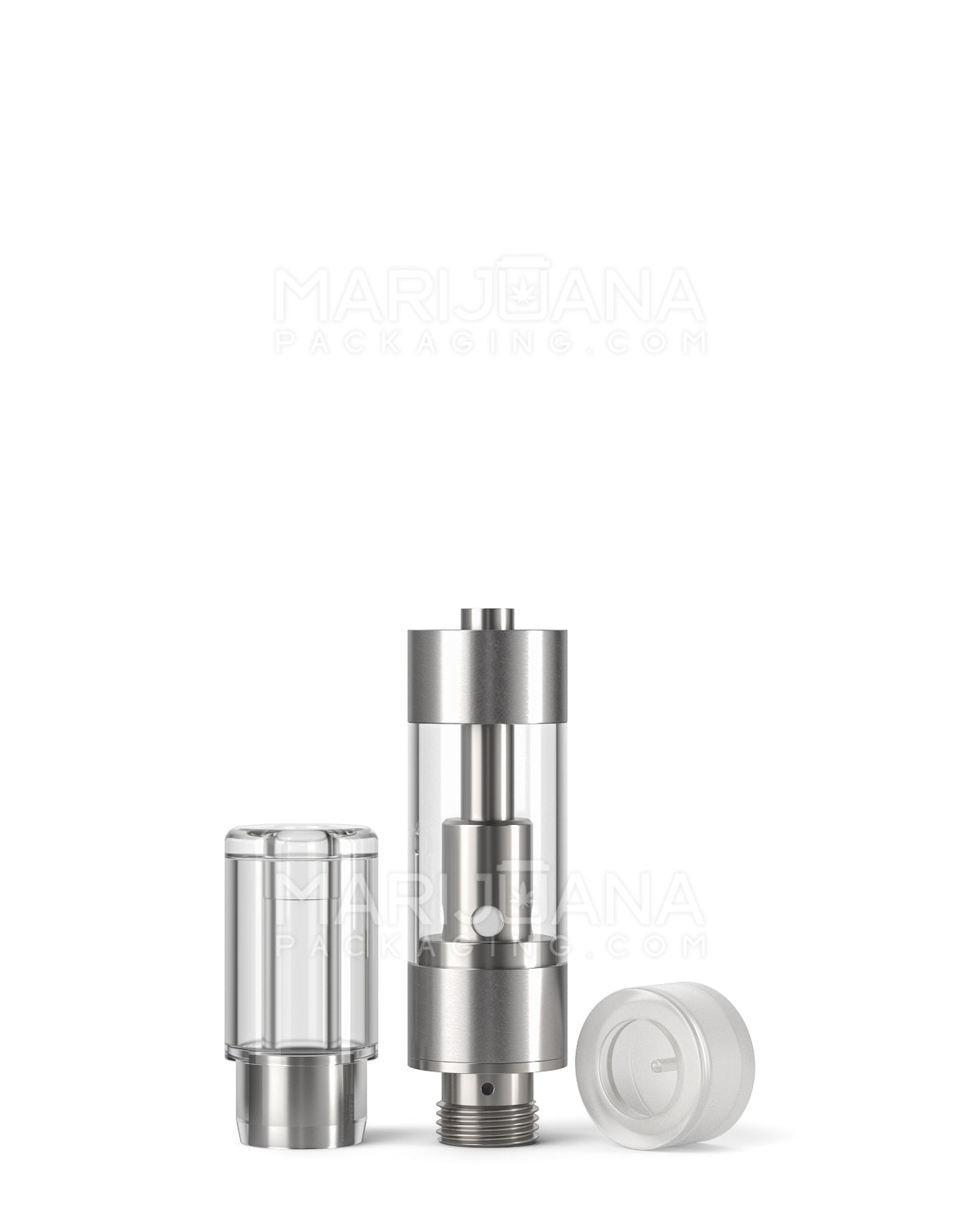CCELL | Liquid6 Reactor Plastic Vape Cartridge with Barrel Clear Plastic Mouthpiece | 0.5mL - Press On - 100 Count - 5