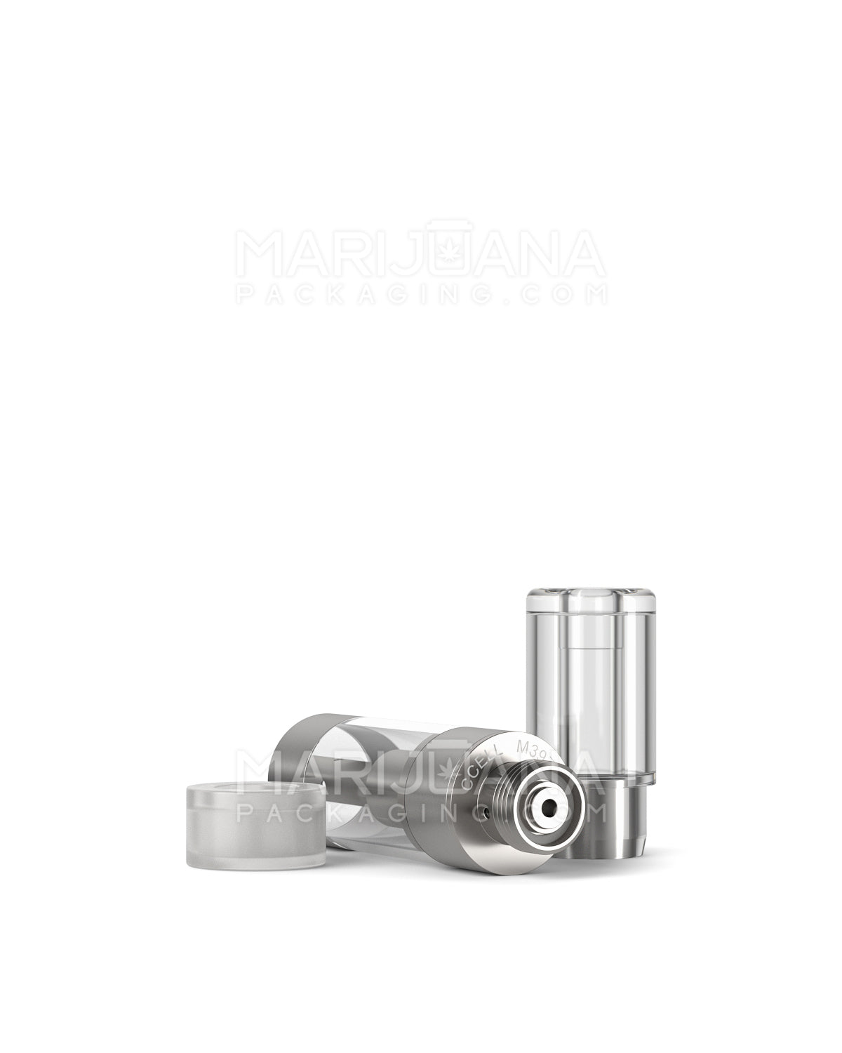 CCELL | Liquid6 Reactor Plastic Vape Cartridge with Barrel Clear Plastic Mouthpiece | 0.5mL - Press On - 100 Count - 8