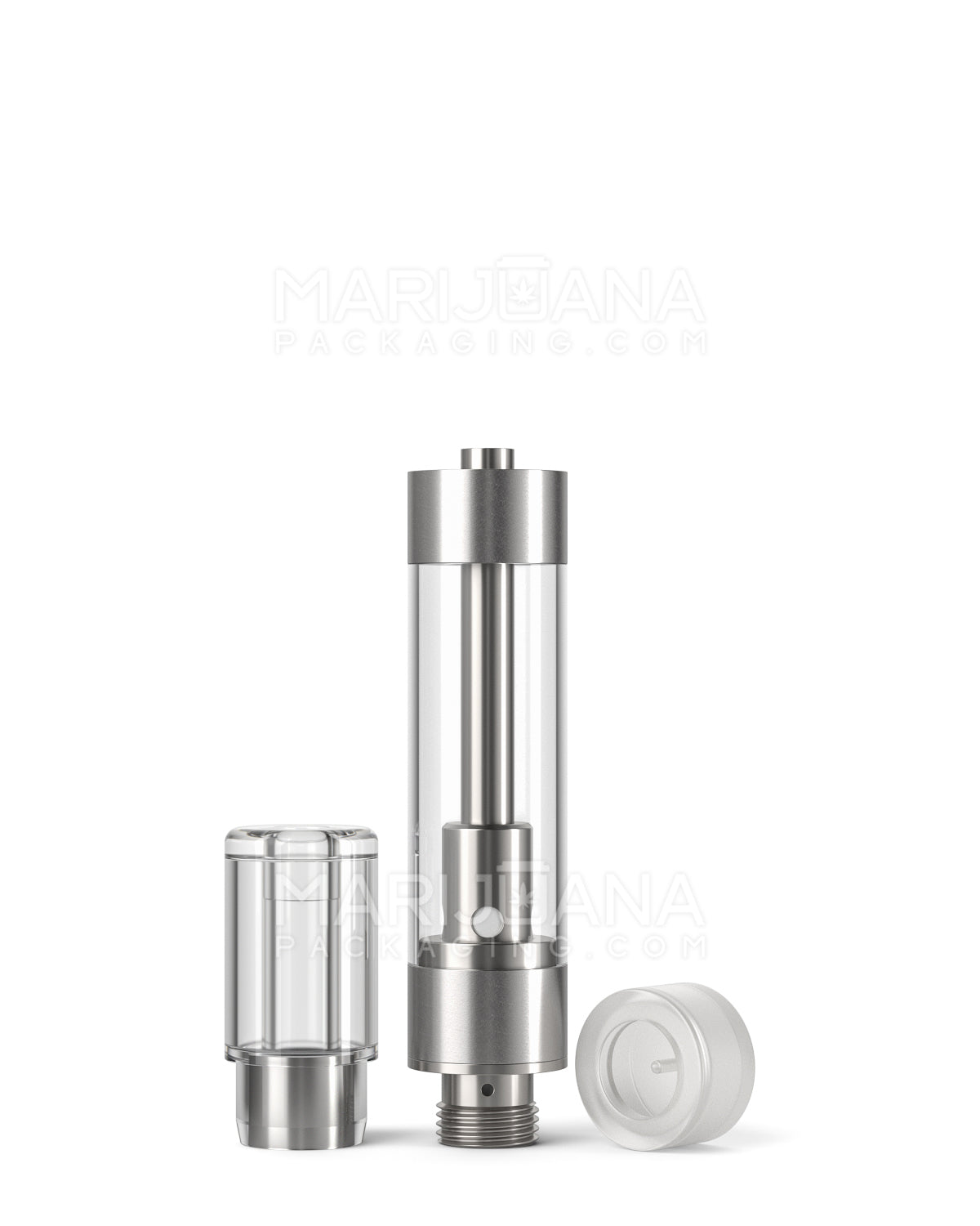 CCELL | Liquid6 Reactor Plastic Vape Cartridge with Barrel Clear Plastic Mouthpiece | 1mL - Press On - 100 Count - 5