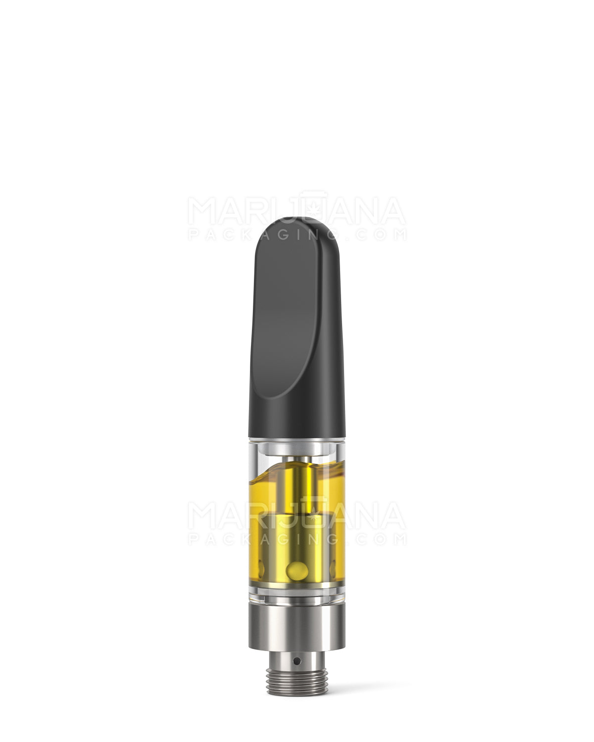 CCELL | Liquid6 Reactor Glass Vape Cartridge with Black Plastic Mouthpiece | 0.5mL - Screw On - 100 Count - 2