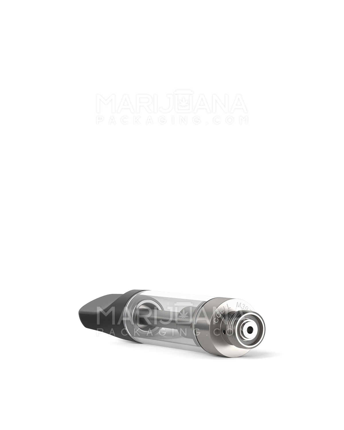 CCELL | Liquid6 Reactor Glass Vape Cartridge with Black Plastic Mouthpiece | 1mL - Screw On - 100 Count - 7