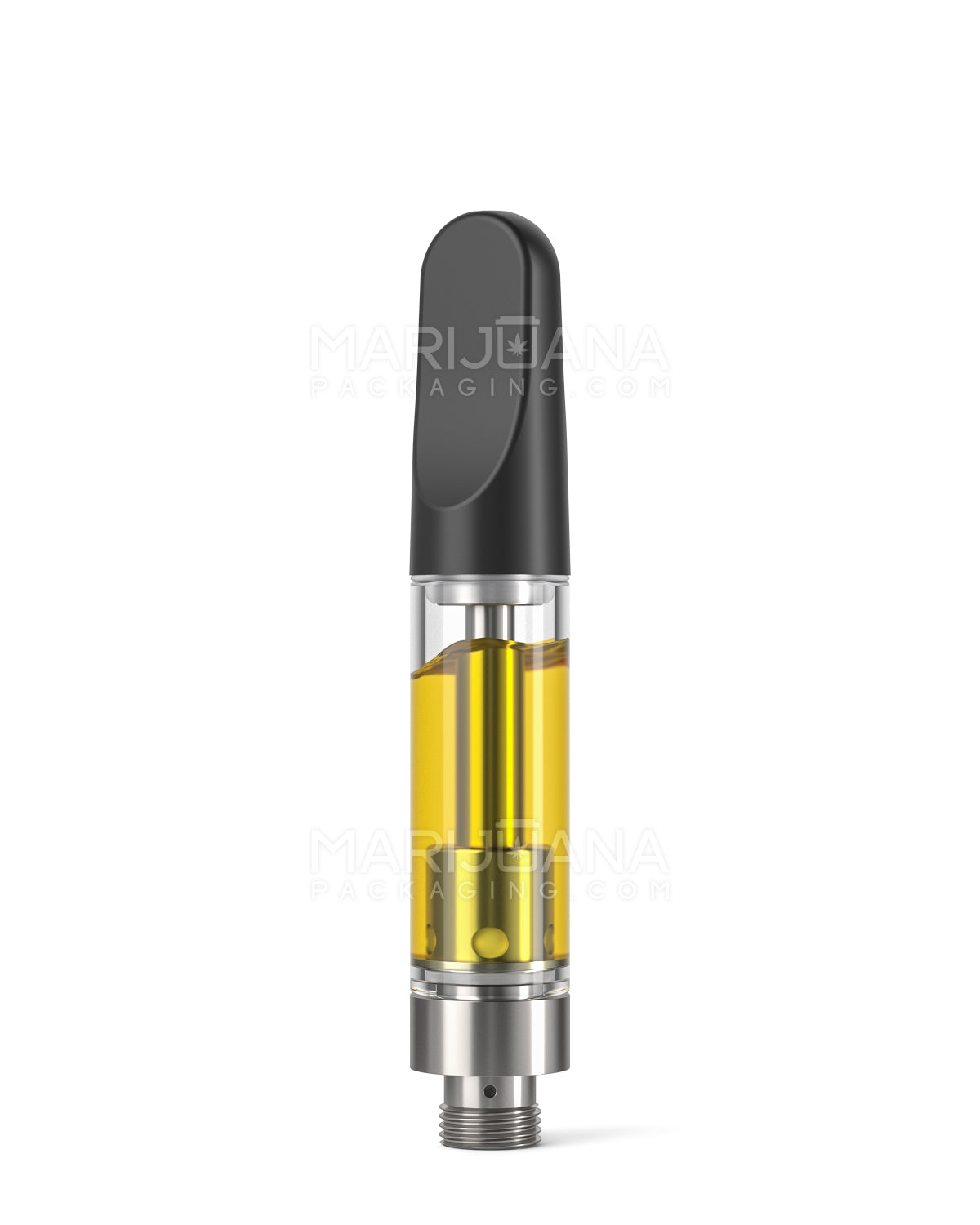 CCELL | Liquid6 Reactor Glass Vape Cartridge with Black Plastic Mouthpiece | 1mL - Screw On - 100 Count - 2