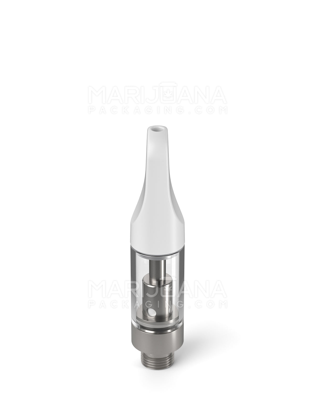 CCELL | Liquid6 Reactor Glass Vape Cartridge with White Plastic Mouthpiece | 0.5mL - Screw On - 100 Count - 4