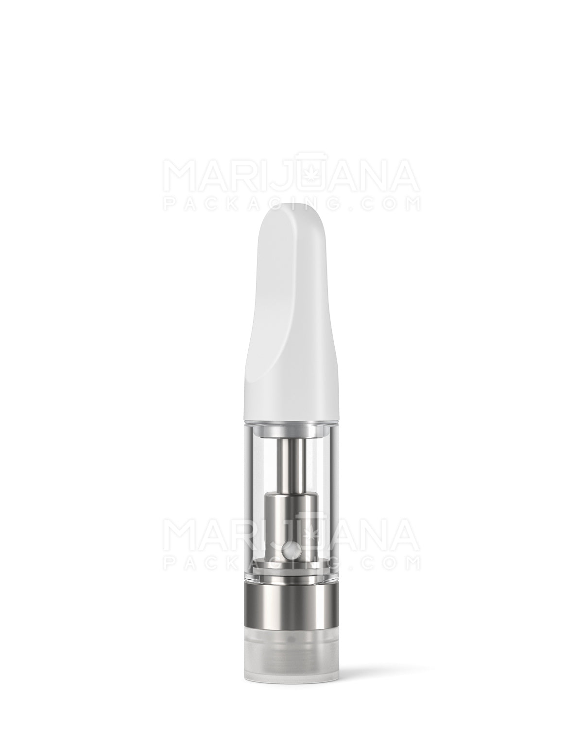 CCELL | Liquid6 Reactor Glass Vape Cartridge with White Plastic Mouthpiece | 0.5mL - Screw On - 100 Count - 3