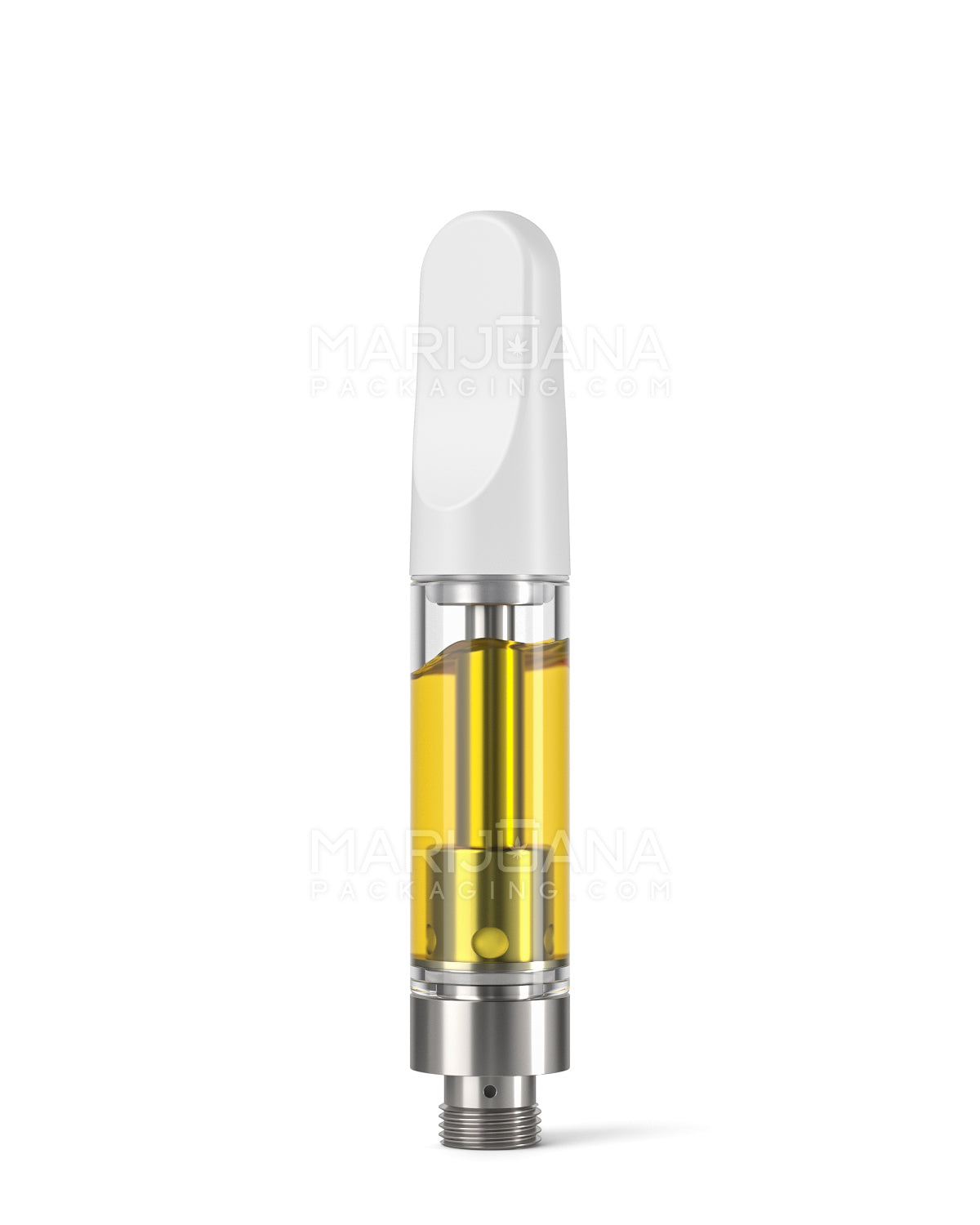 CCELL | Liquid6 Reactor Glass Vape Cartridge with White Plastic Mouthpiece | 1mL - Screw On - 100 Count - 2