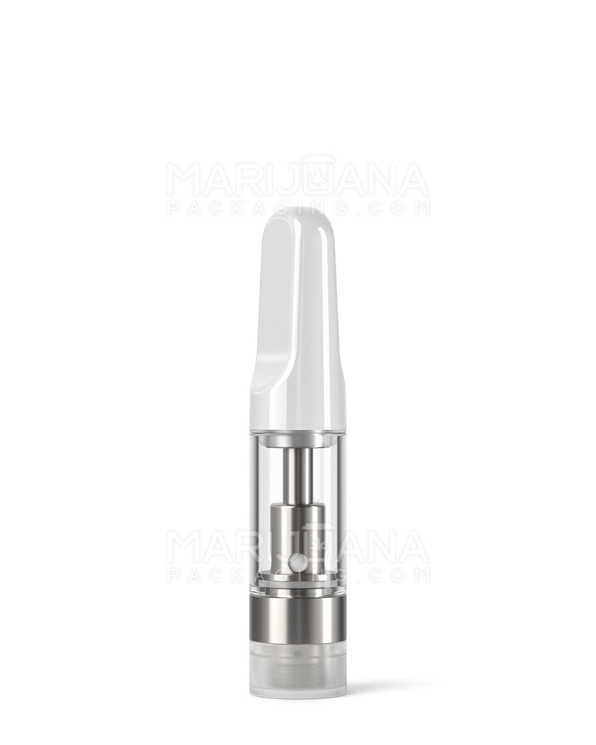 CCELL | Liquid6 Reactor Glass Vape Cartridge with White Ceramic Mouthpiece | 0.5mL - Screw On - 100 Count - 3
