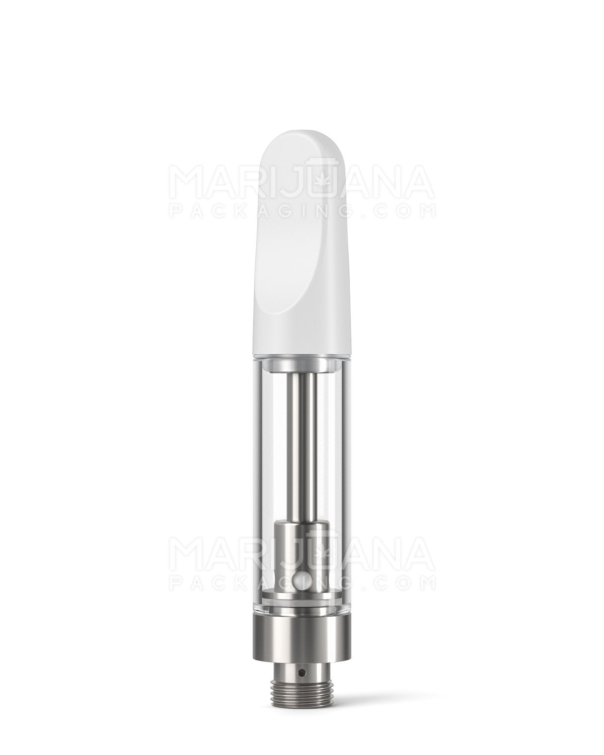 CCELL | Liquid6 Reactor Glass Cartridge with White Plastic Mouthpiece | 1mL - Screw On | Sample - 1