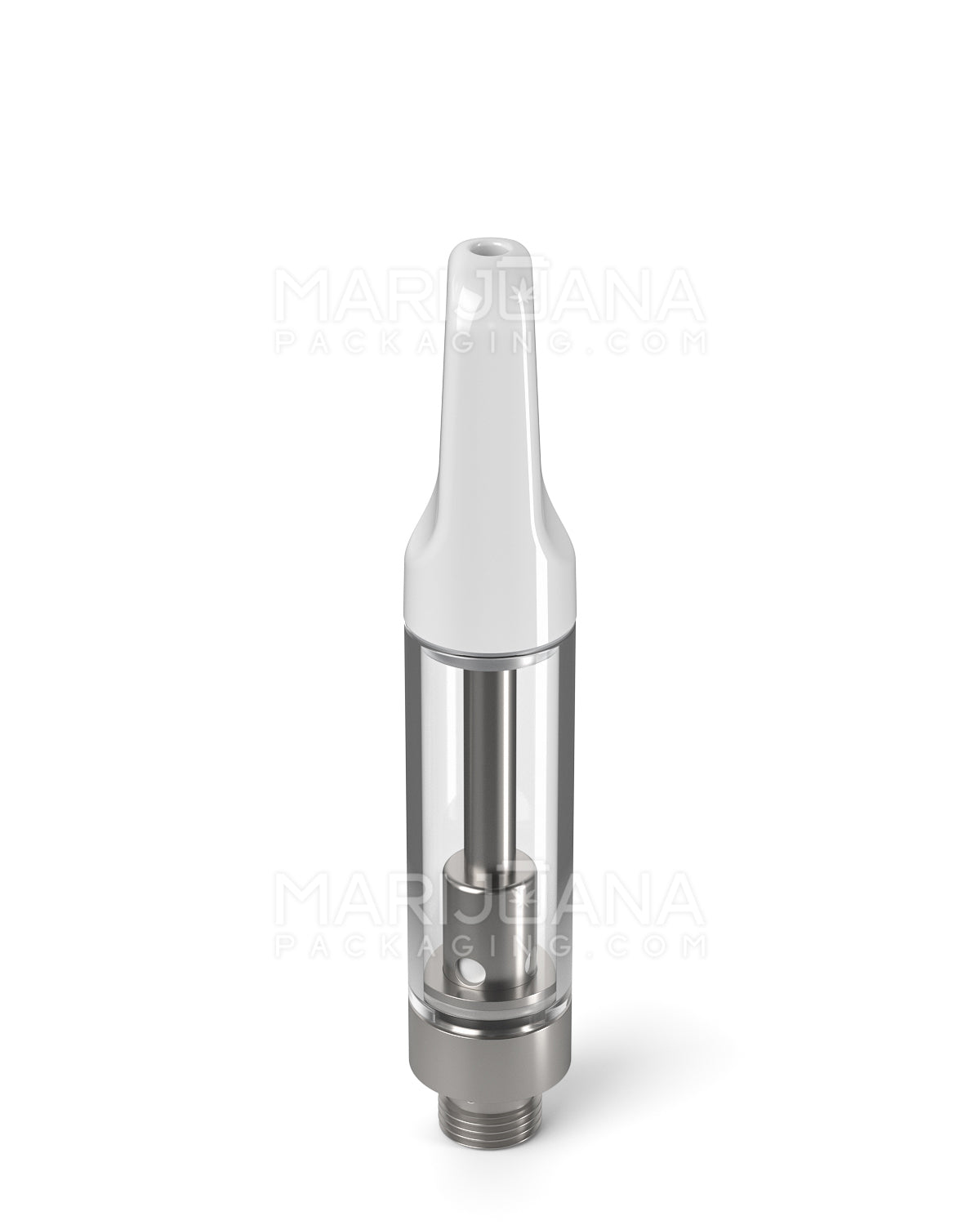 CCELL | Liquid6 Reactor Glass Vape Cartridge with White Ceramic Mouthpiece | 1mL - Screw On - 100 Count - 4