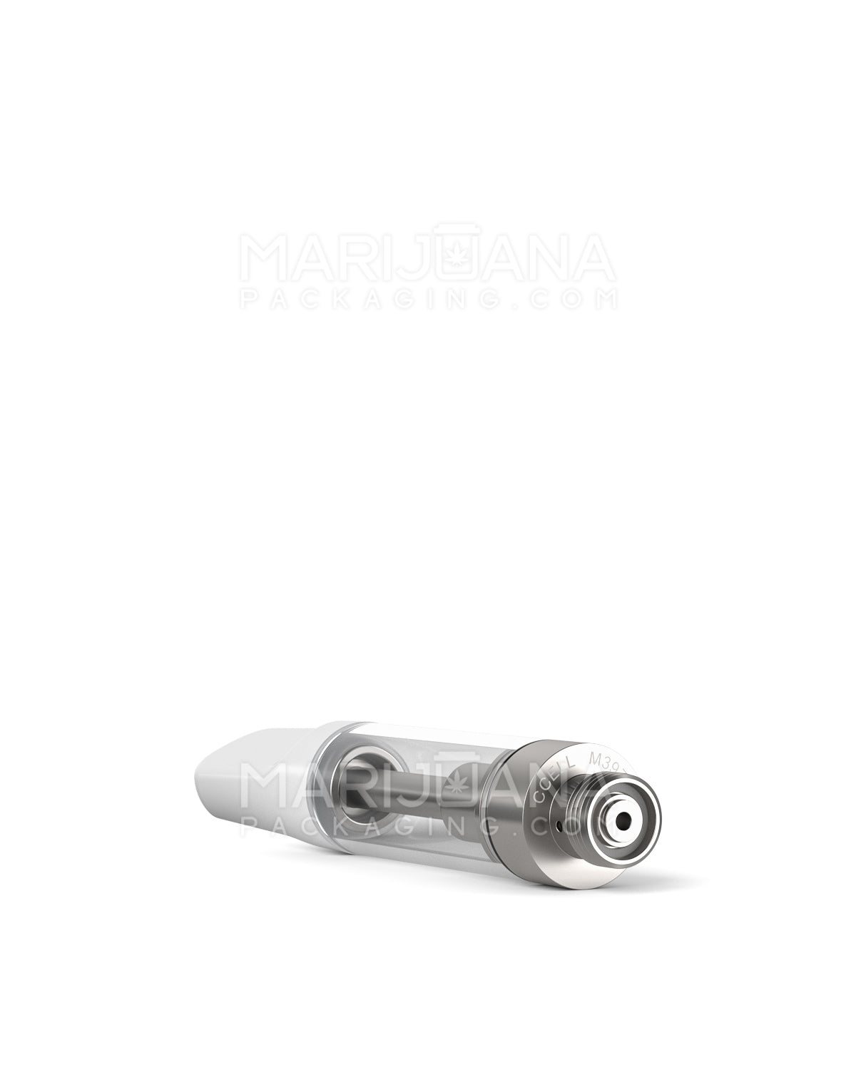 CCELL | Liquid6 Reactor Glass Vape Cartridge with White Ceramic Mouthpiece | 1mL - Screw On - 100 Count - 7