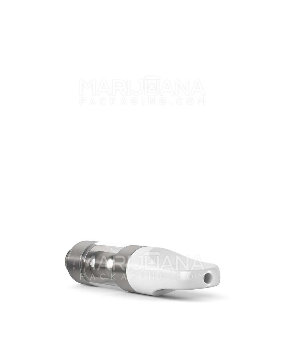 CCELL | Plastic Vape Cartridge with White Plastic Mouthpiece | 0.5mL - Press On - 100 Count - 6