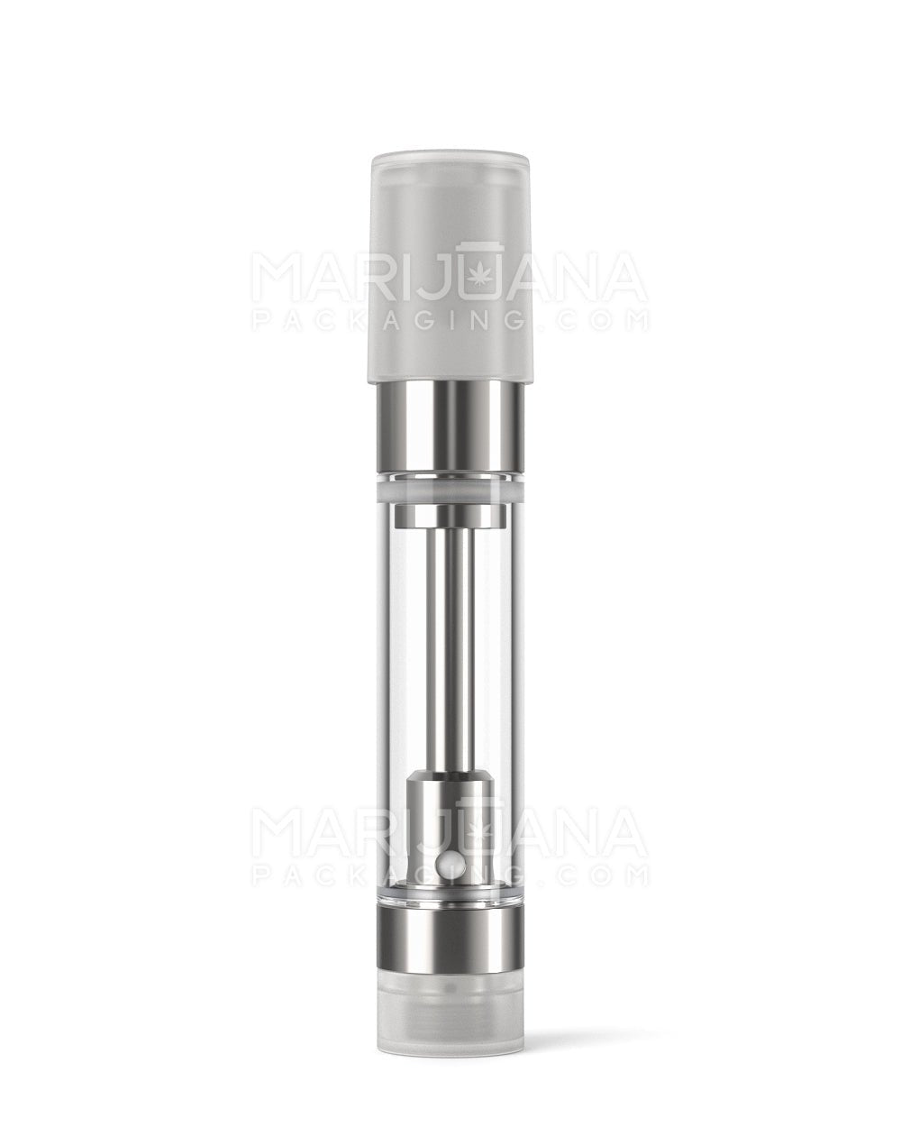 Ceramic Core Glass Vape Cartridge with Round Clear Plastic Mouthpiece | 1mL - Press On - 1200 Count - 9