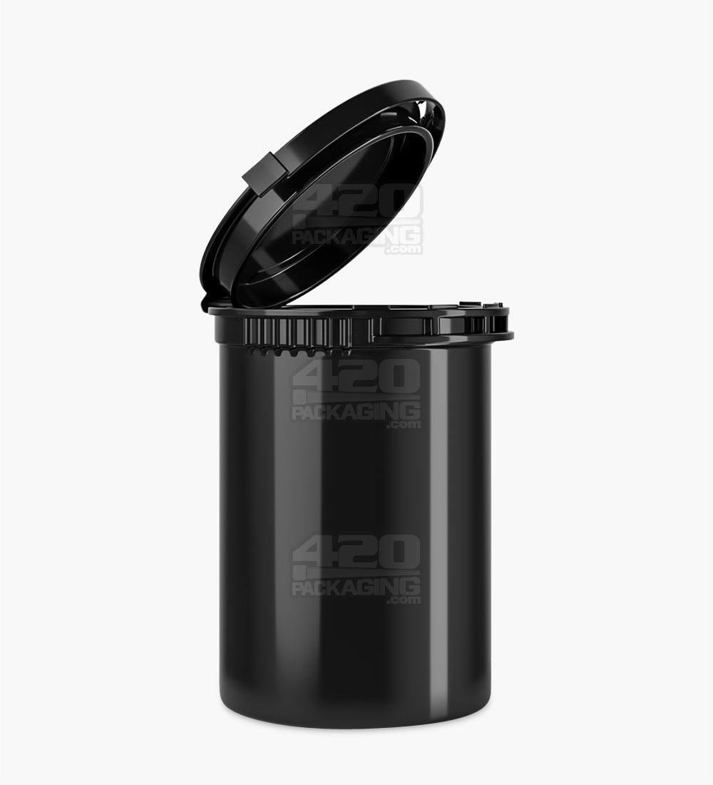 30dr Child Resistant & TE Opaque Black 7g Pop Top Container