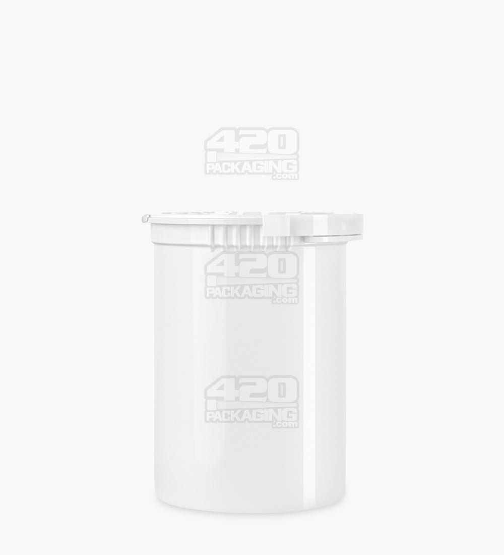 Child Resistant & Tamper Evident | Opaque White Pop Top Bottles | 30dr - 7g - 168 Count